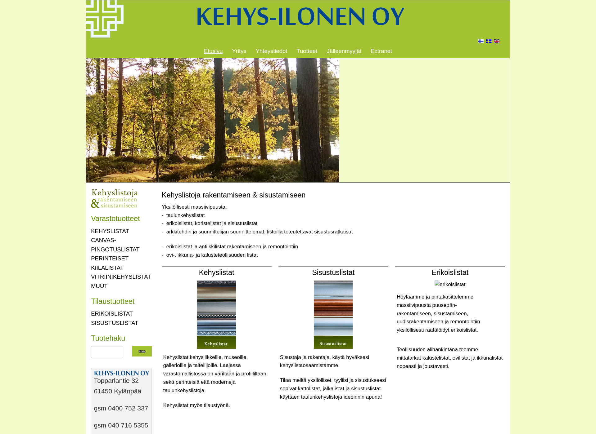 Screenshot for kehys-ilonen.fi