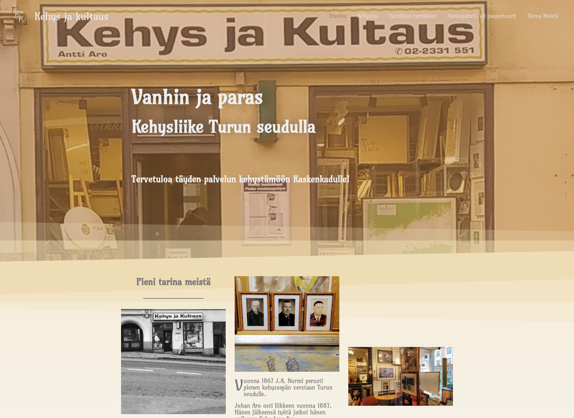 Screenshot for kehysjakultaus.fi