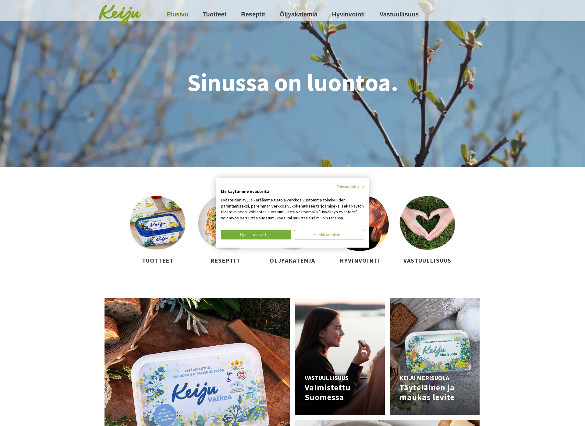 Screenshot for keiju.fi