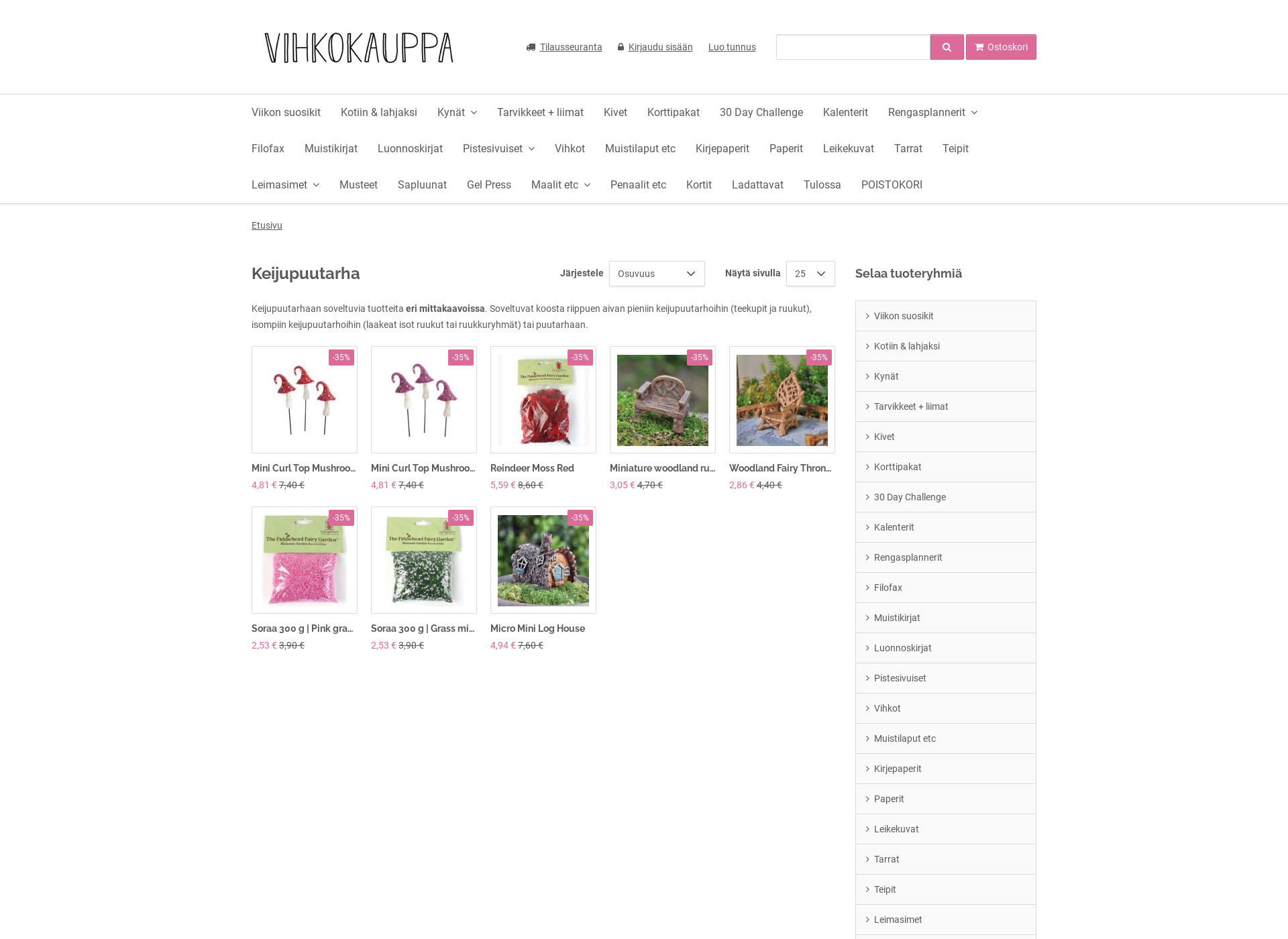 Screenshot for keijupuutarha.fi