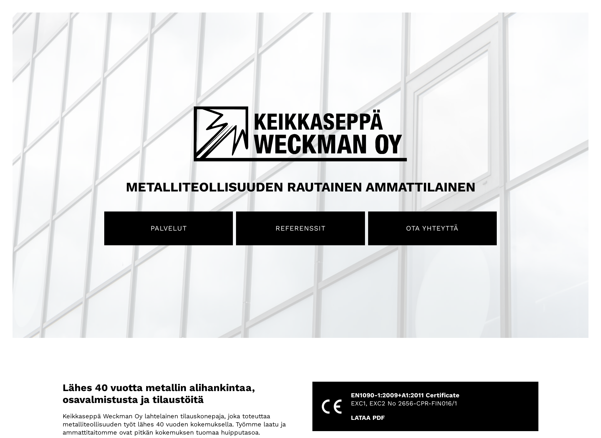 Screenshot for keikkaseppaweckman.fi