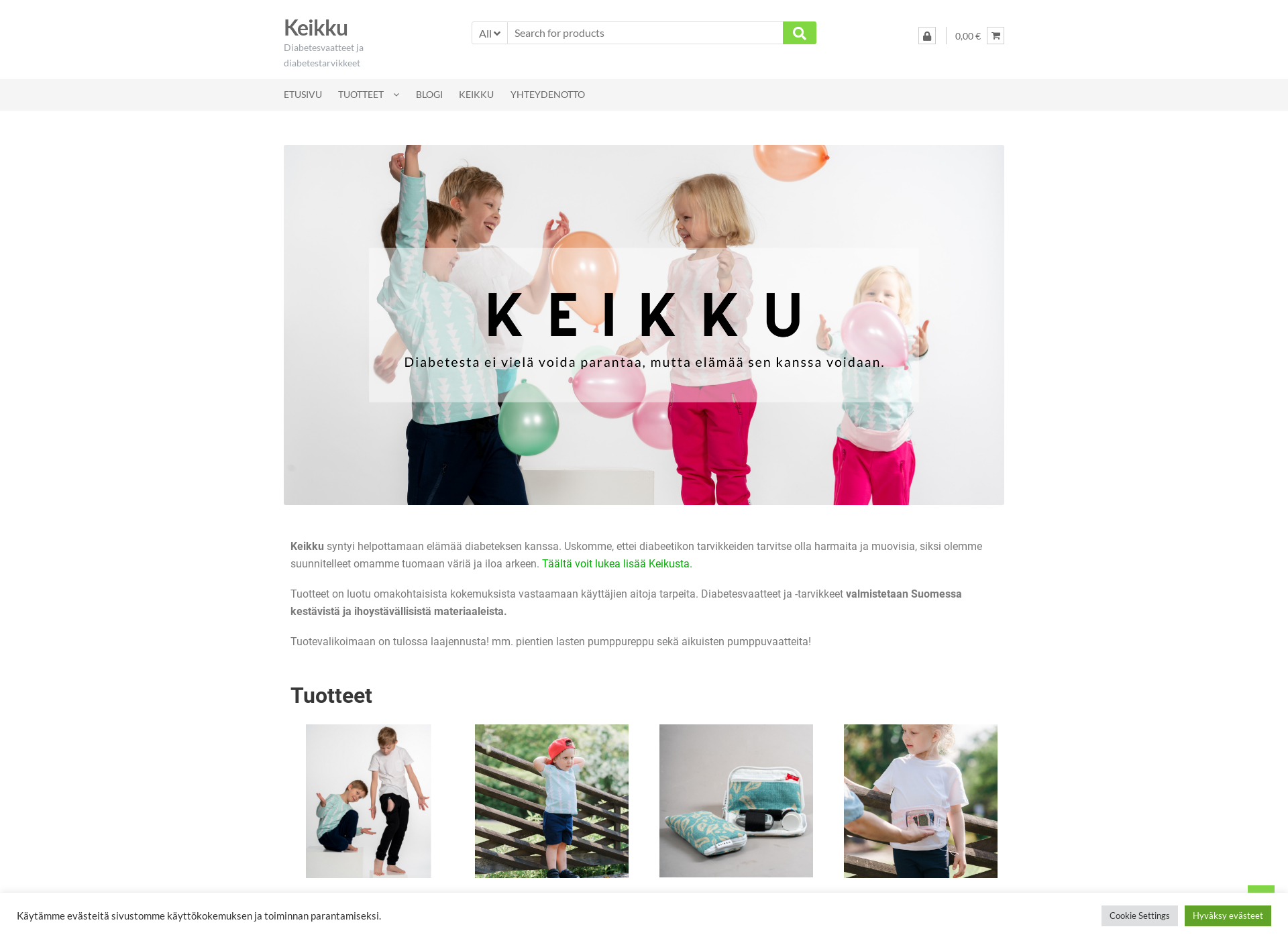 Screenshot for keikku.fi