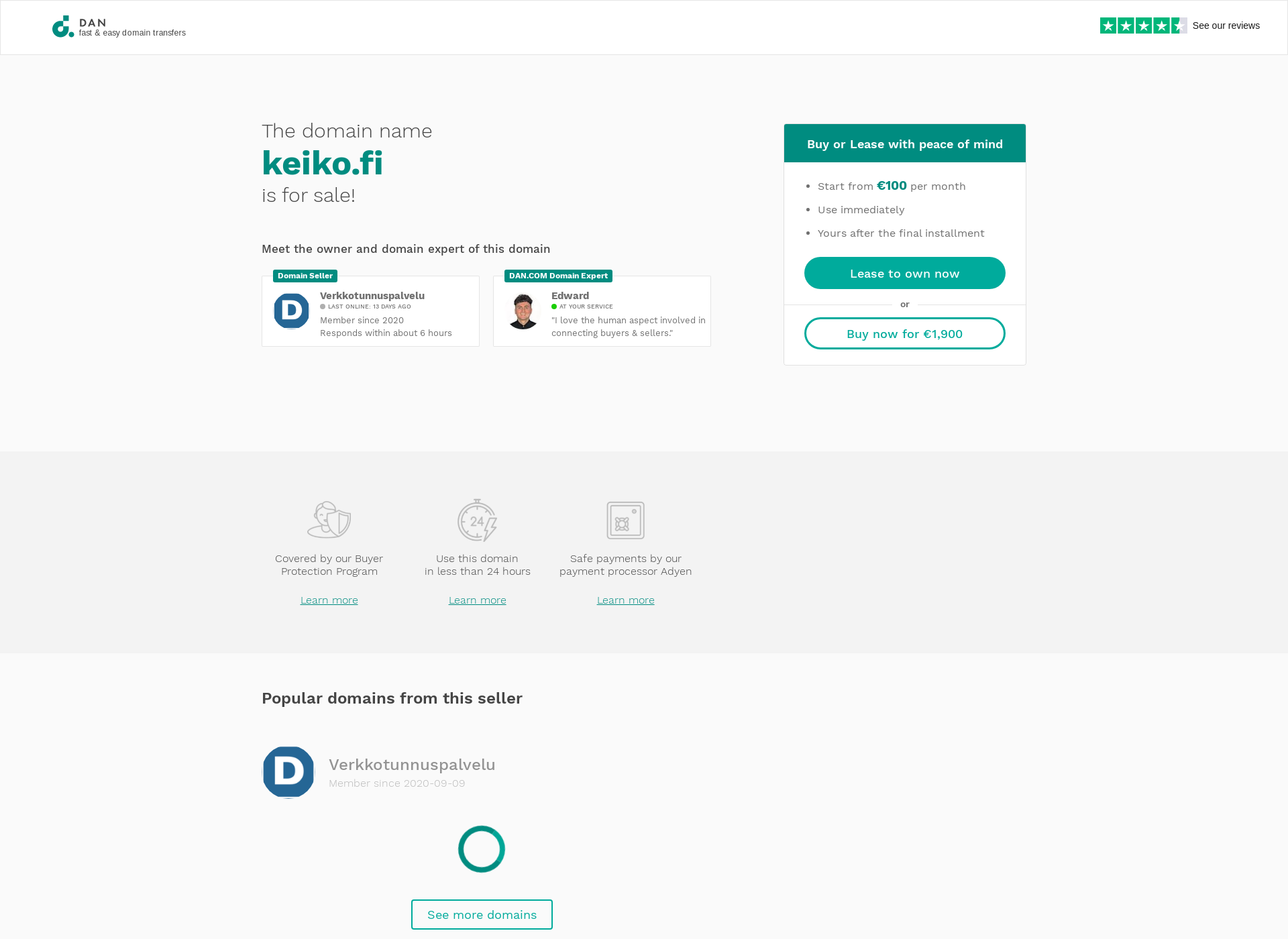 Screenshot for keiko.fi