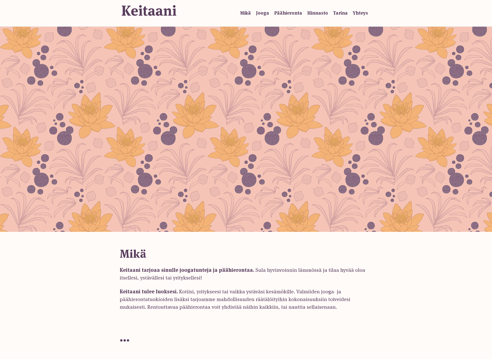 Screenshot for keitaani.fi