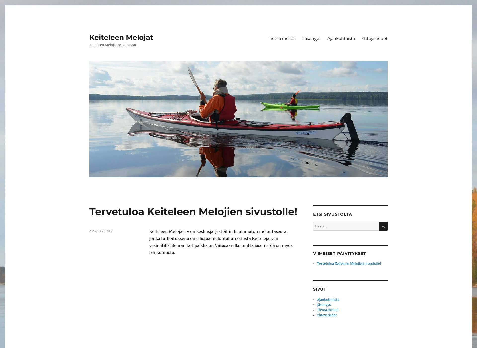 Skärmdump för keiteleenmelojat.fi