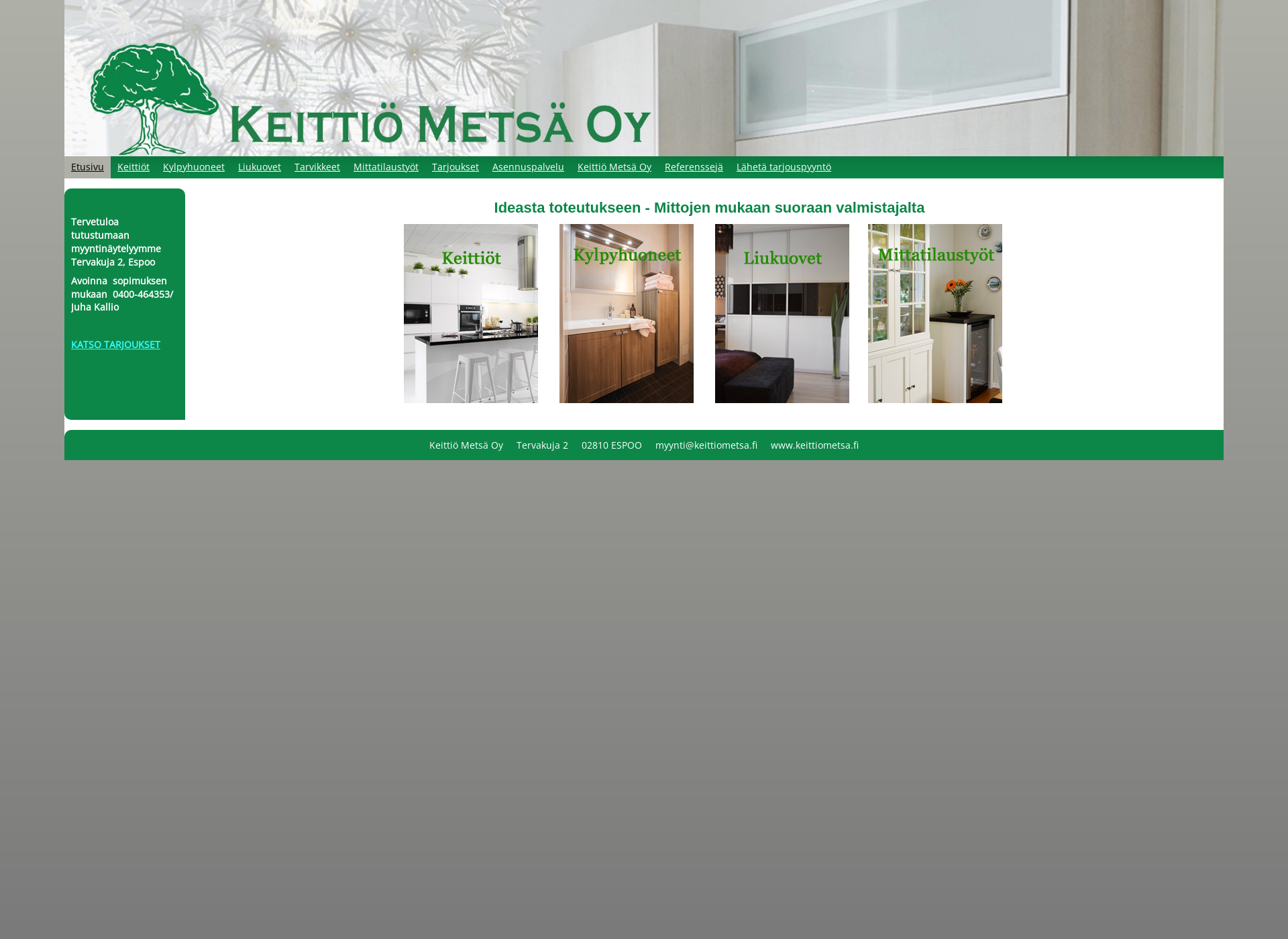 Screenshot for keittiometsa.fi
