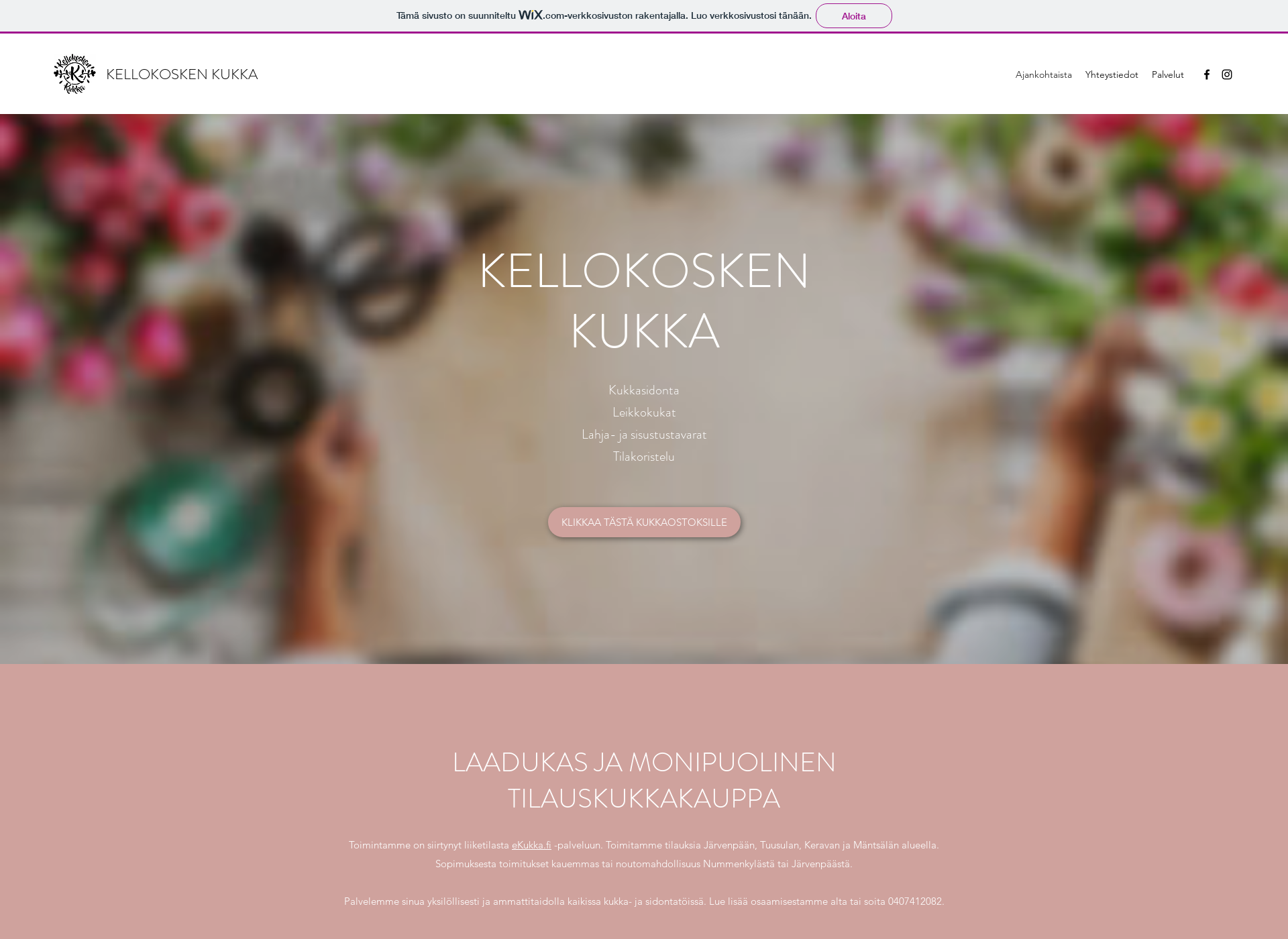 Screenshot for kellokoskenkukka.fi