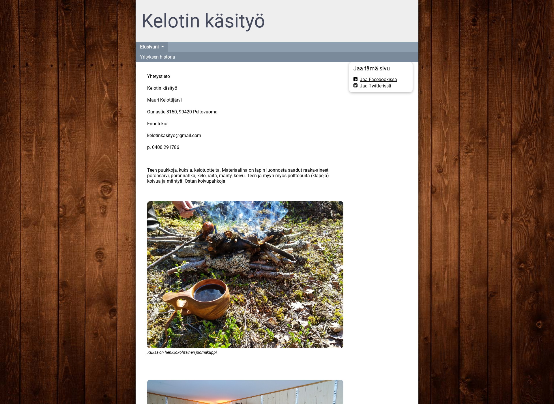 Screenshot for kelotinkasityo.fi