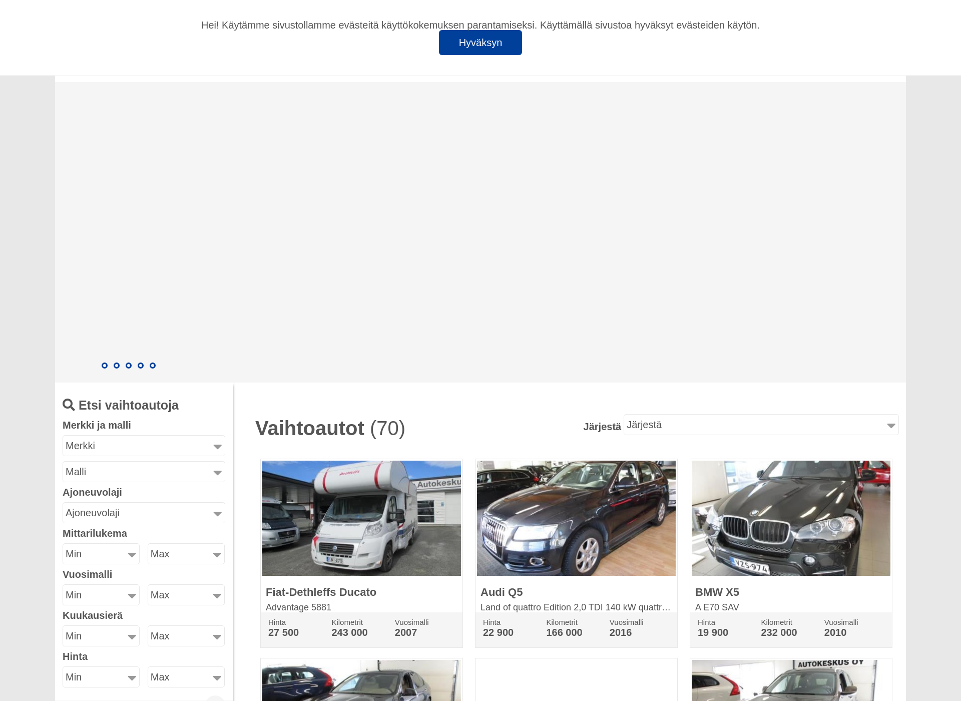 Screenshot for keminmaanautokeskus.fi