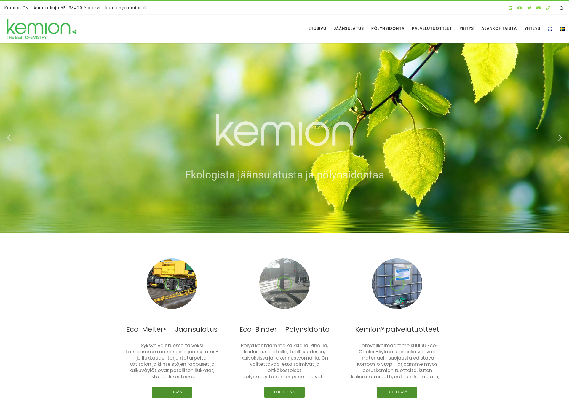 Screenshot for kemion.fi
