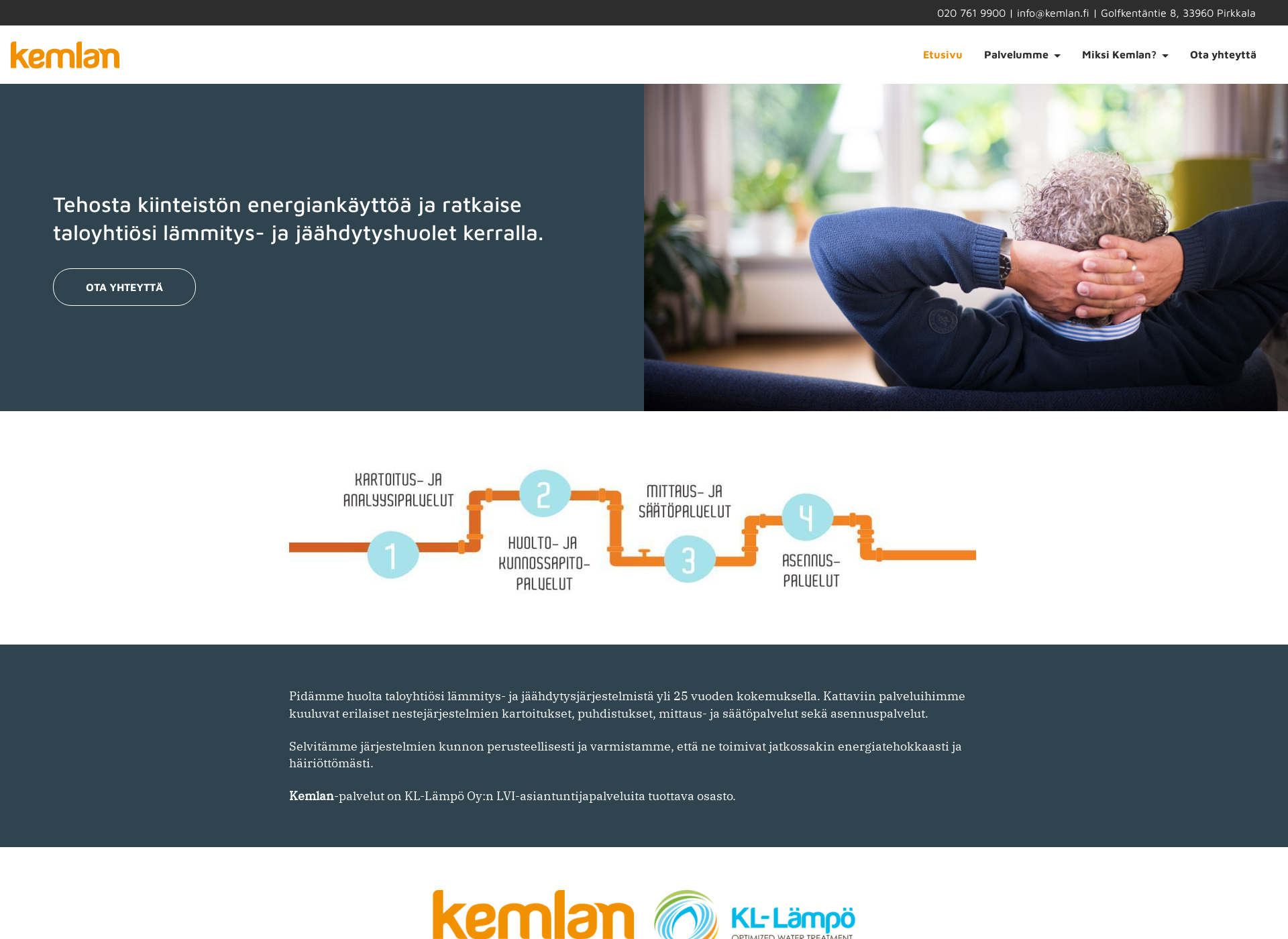 Screenshot for kemlan.fi