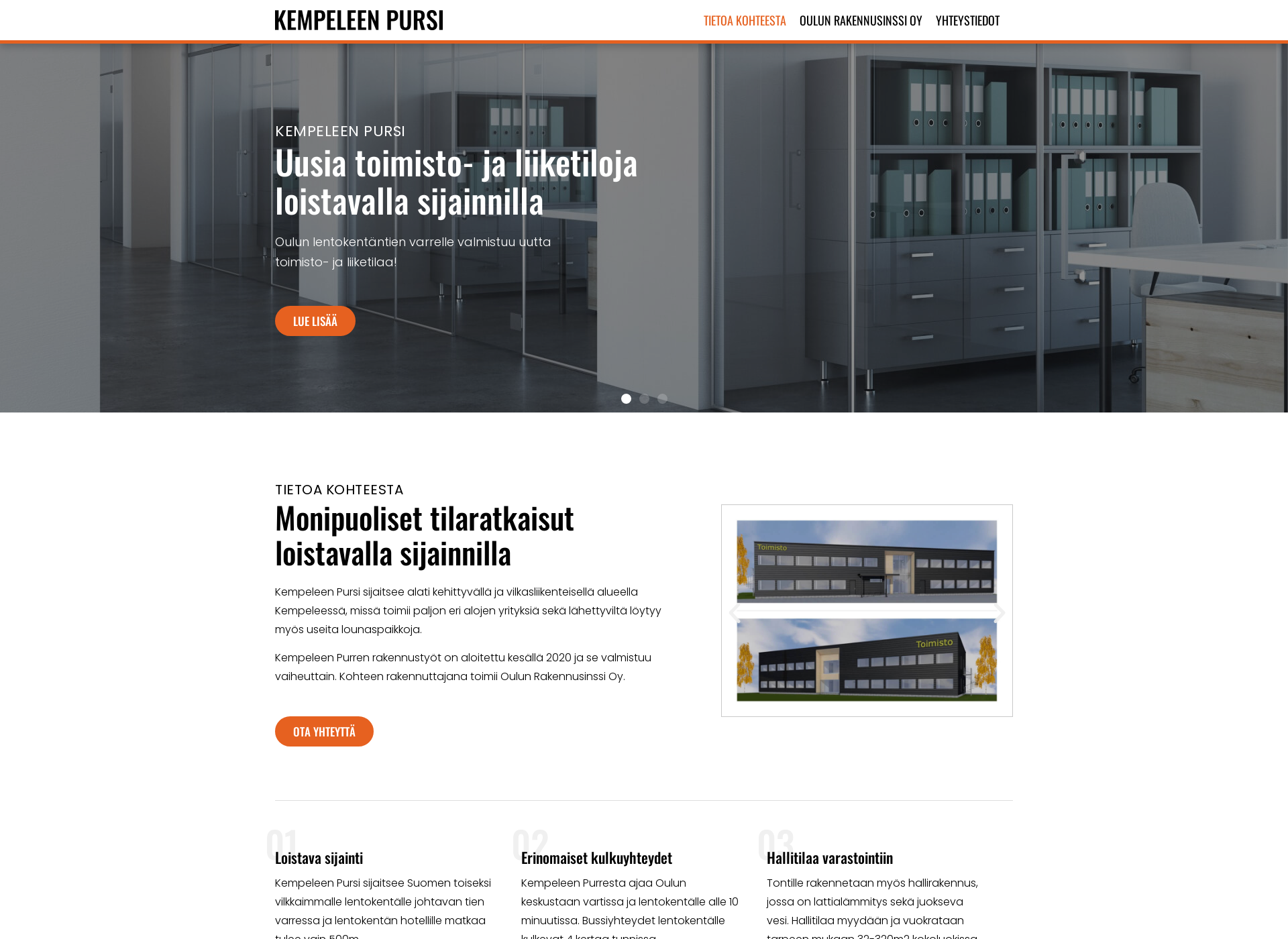 Screenshot for kempeleenpursi.fi