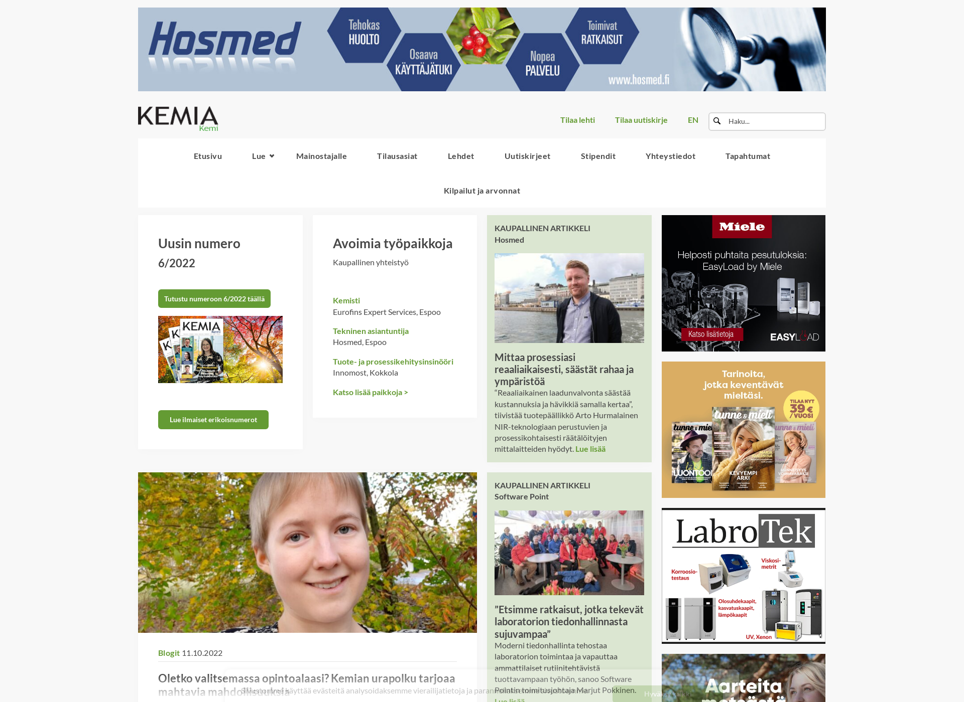 Screenshot for kempulssi.fi