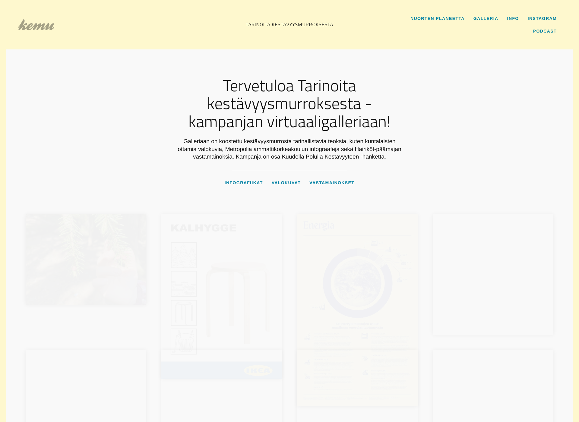 Skärmdump för kemutarinat.fi
