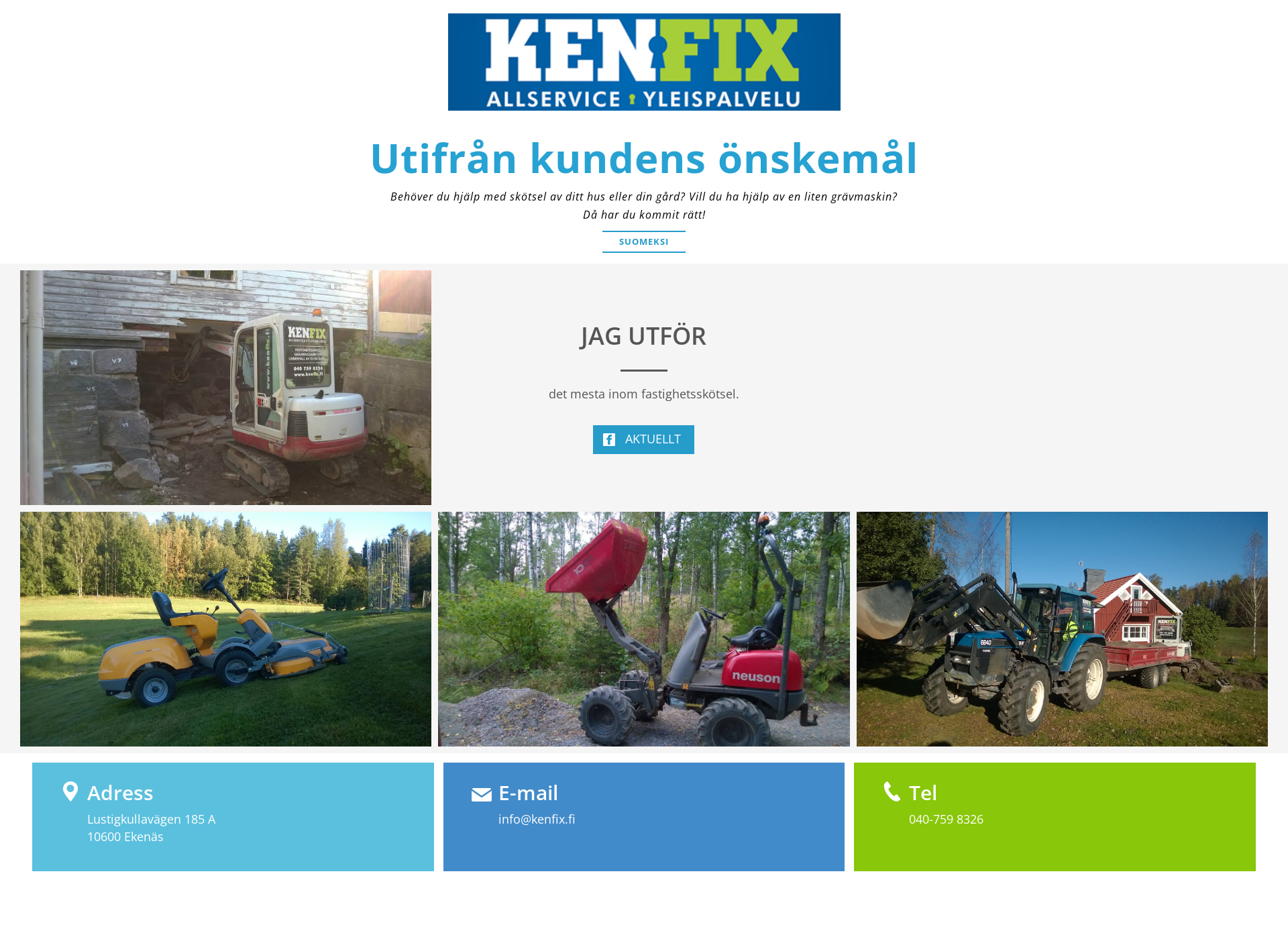 Screenshot for kenfix.fi