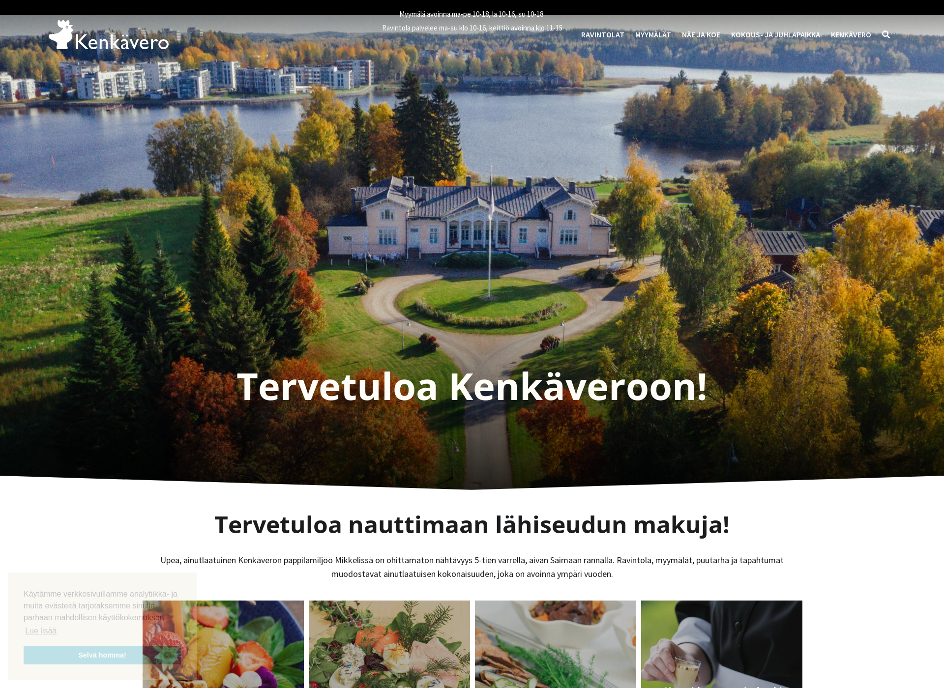 Skärmdump för kenkavero.fi