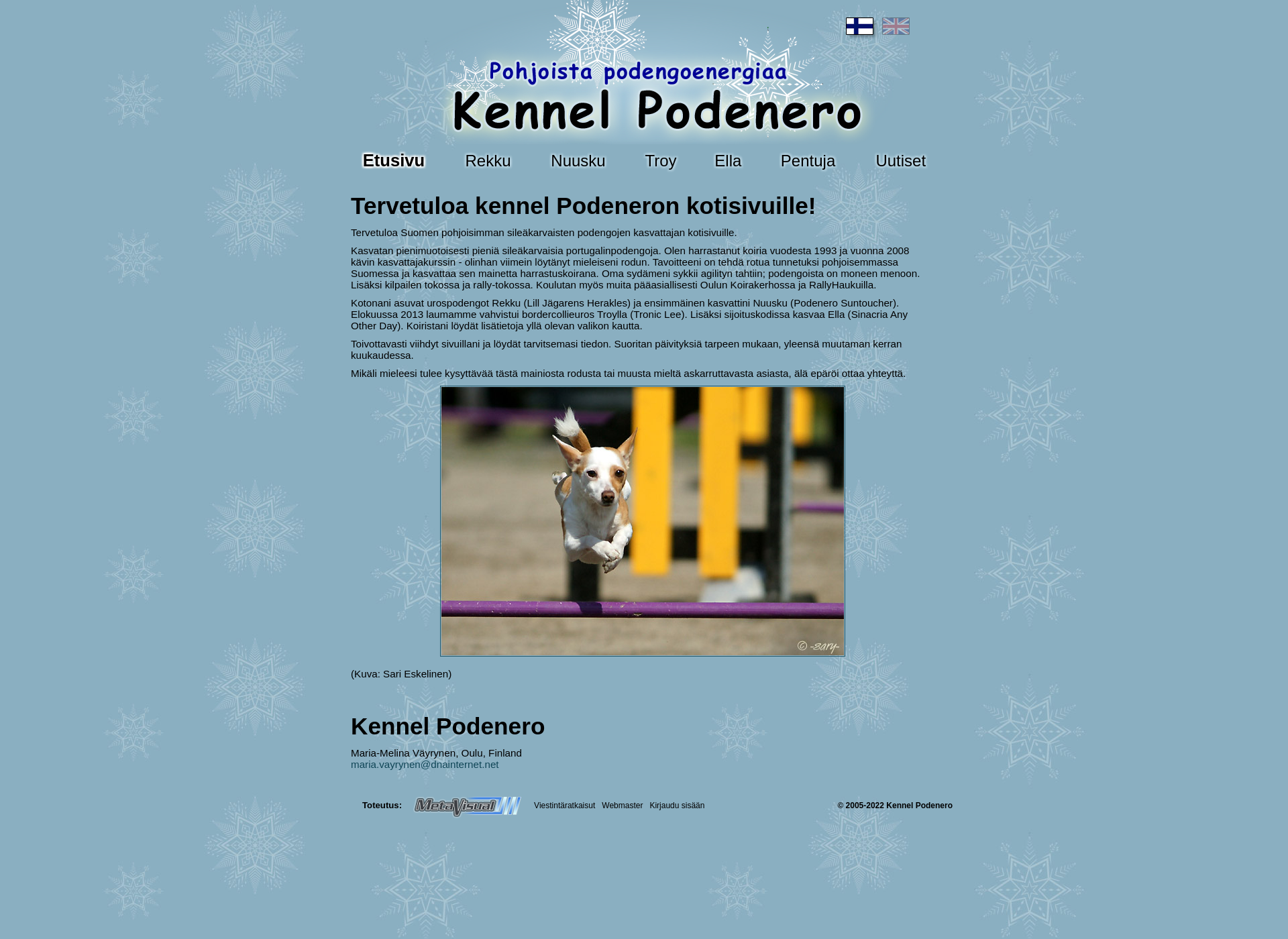 Screenshot for kennelpodenero.fi