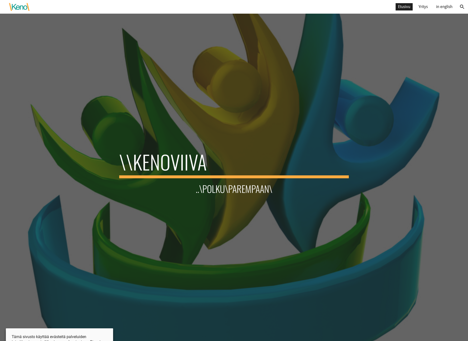 Screenshot for kenoviiva.fi