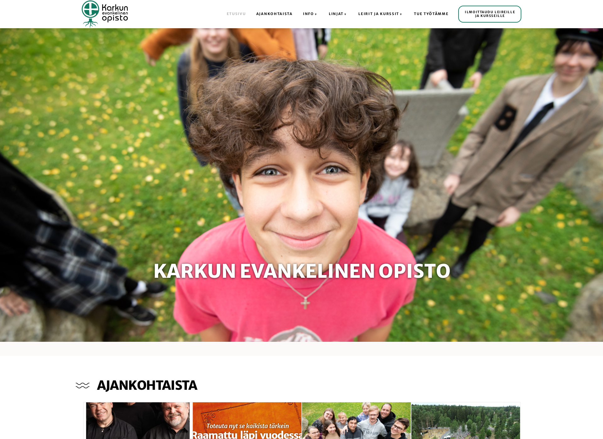 Skärmdump för keokarkku.fi