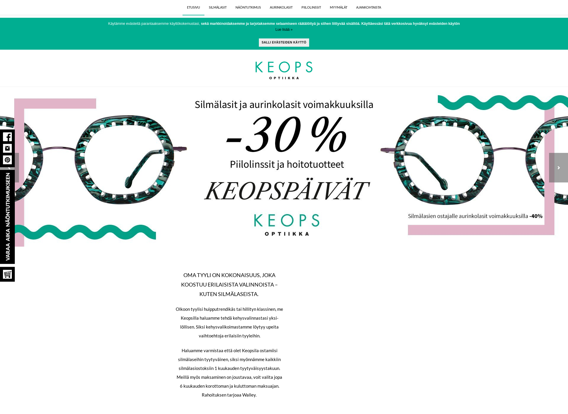 Screenshot for keops.fi