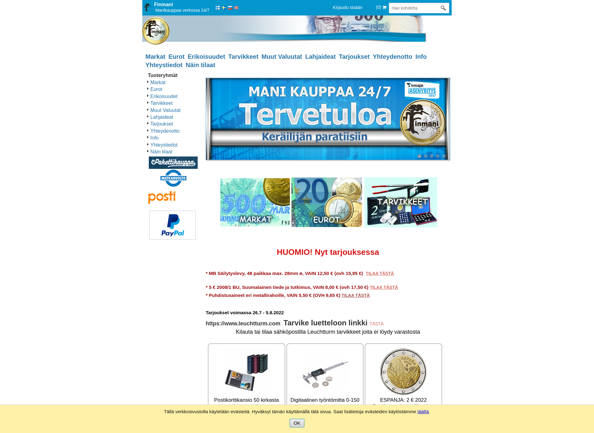 Screenshot for kerailyrahat.fi