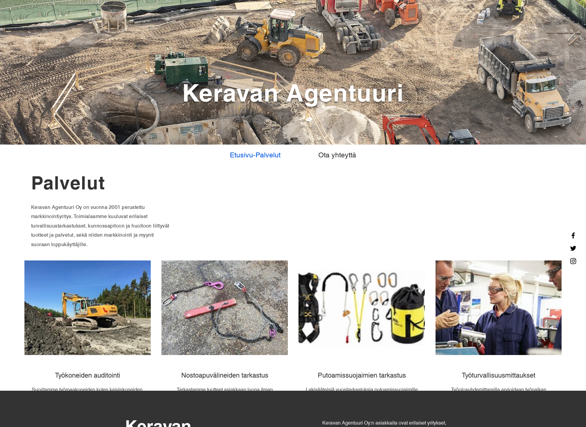 Screenshot for keravanagentuuri.fi