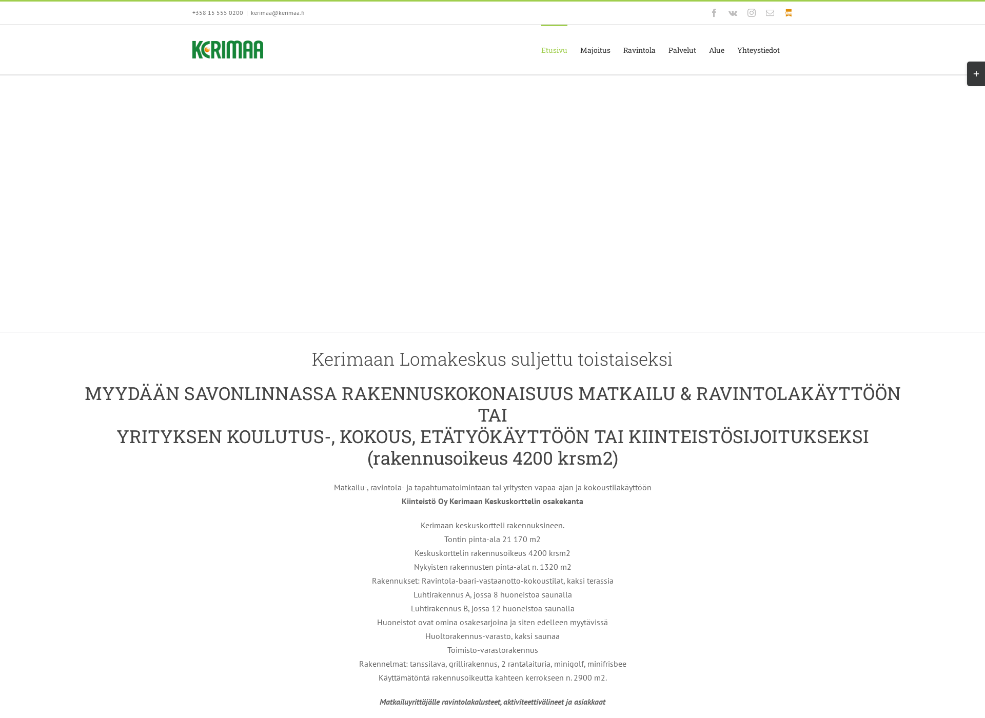 Screenshot for kerimaa.fi