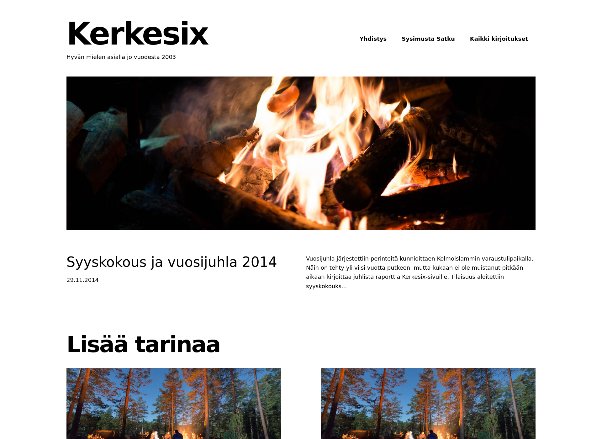 Skärmdump för kerkesix.fi