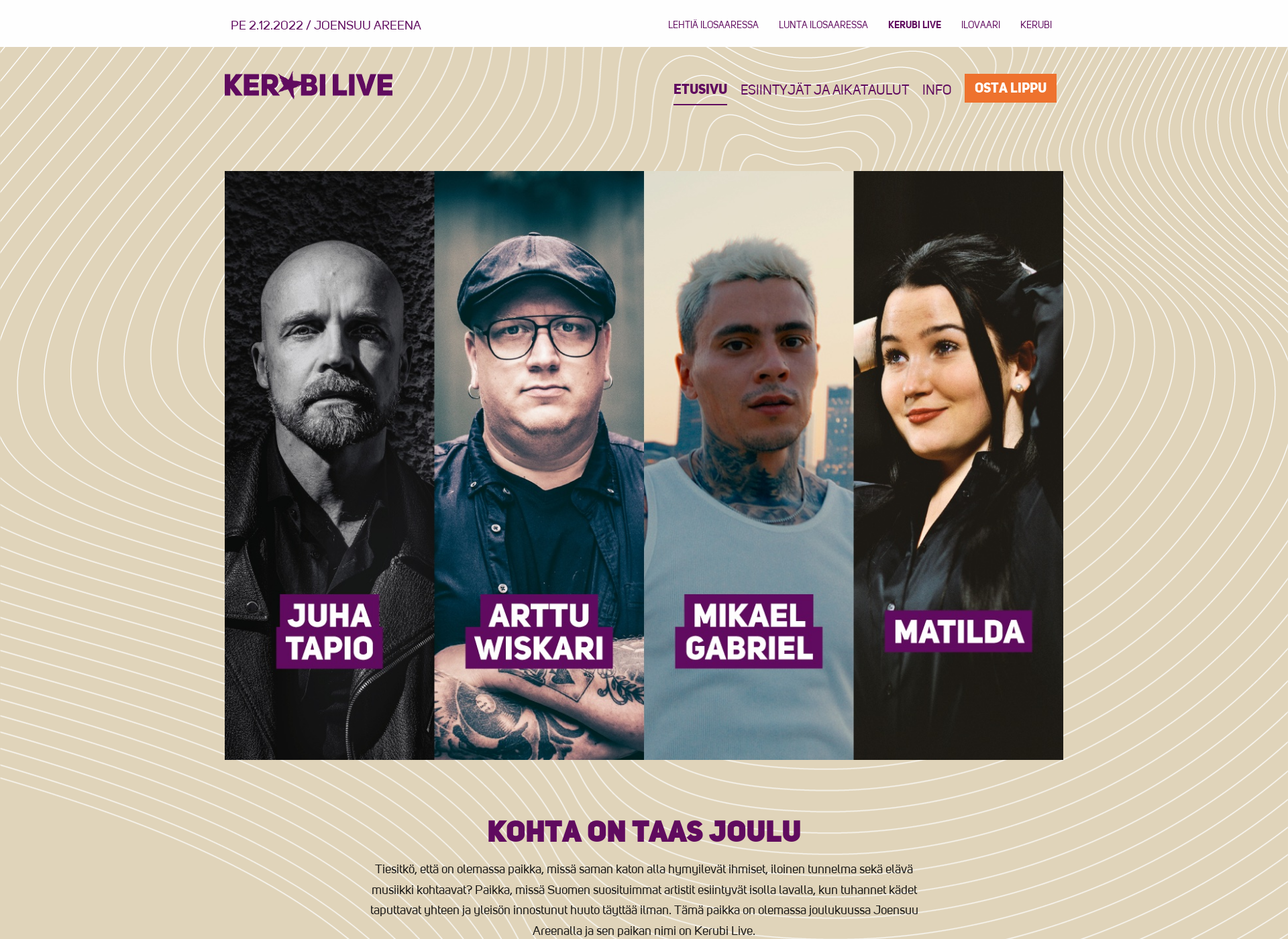 Screenshot for kerubilive.fi