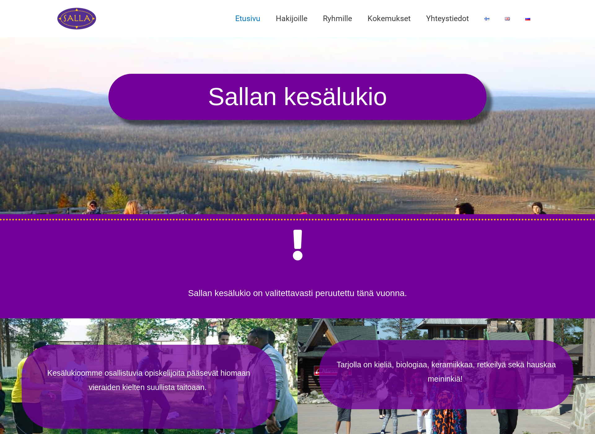 Screenshot for kesalukiosalla.fi