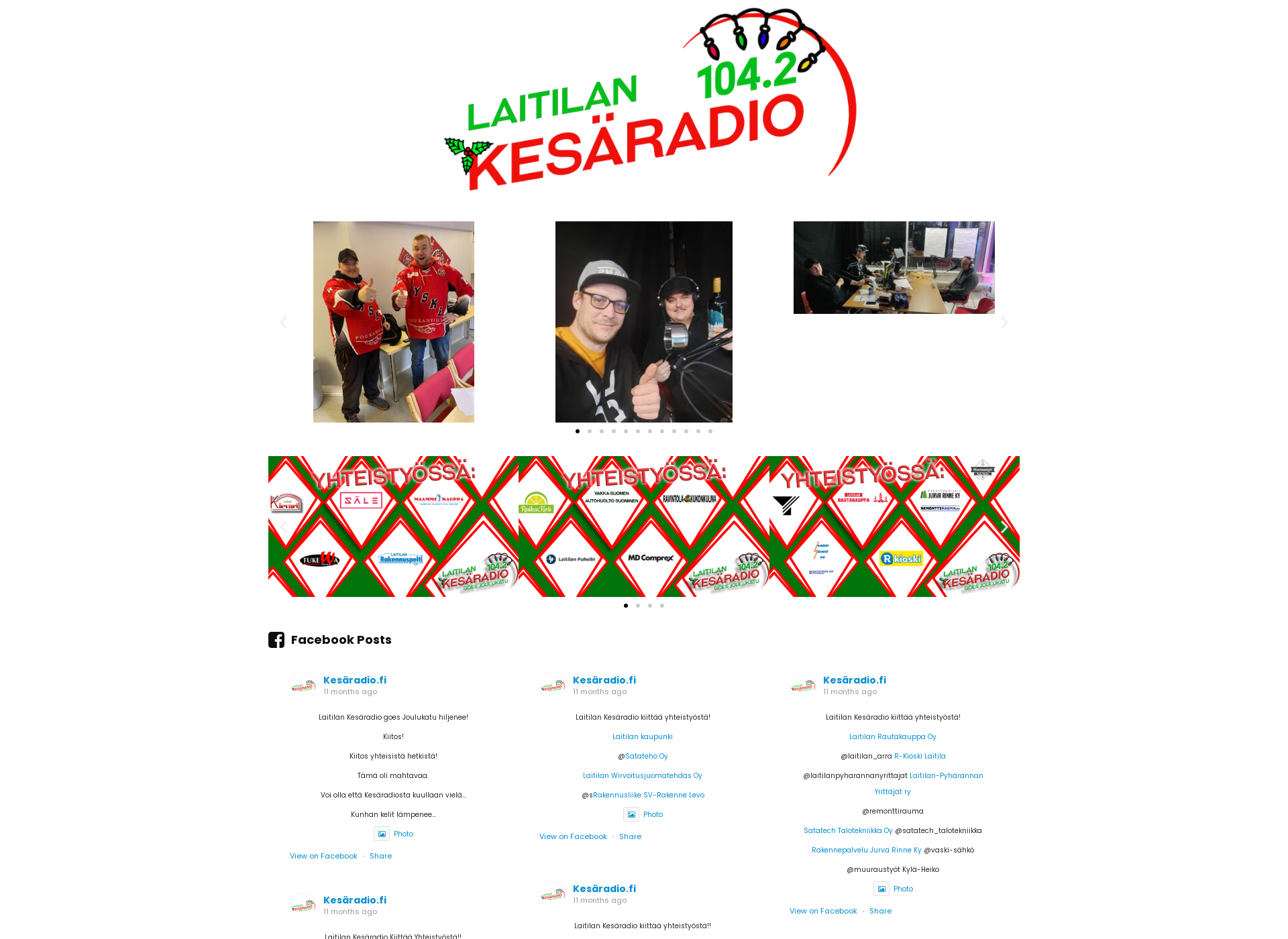 Screenshot for kesaradio.fi