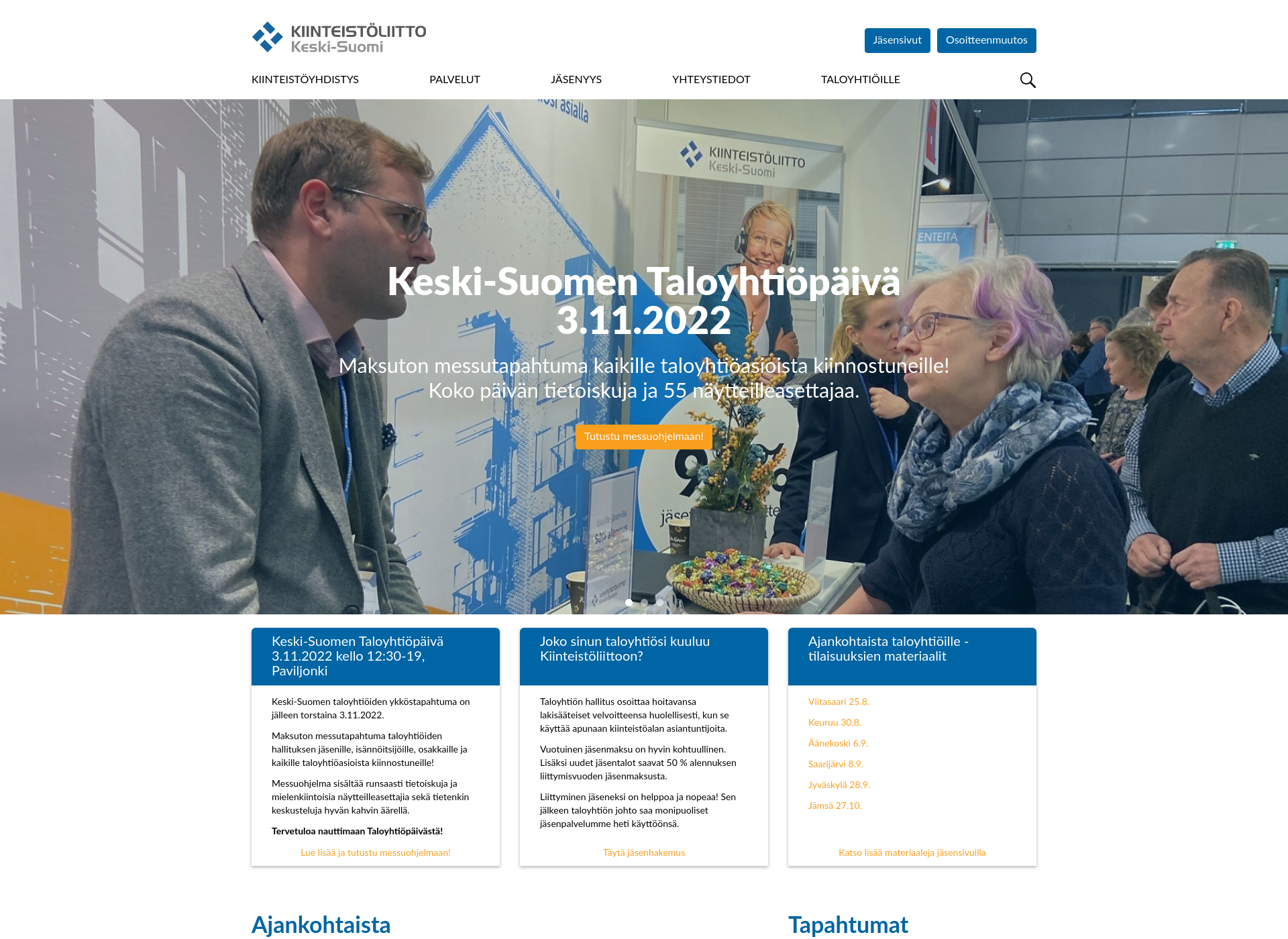 Screenshot for keski-suomenkiinteistoyhdistys.fi
