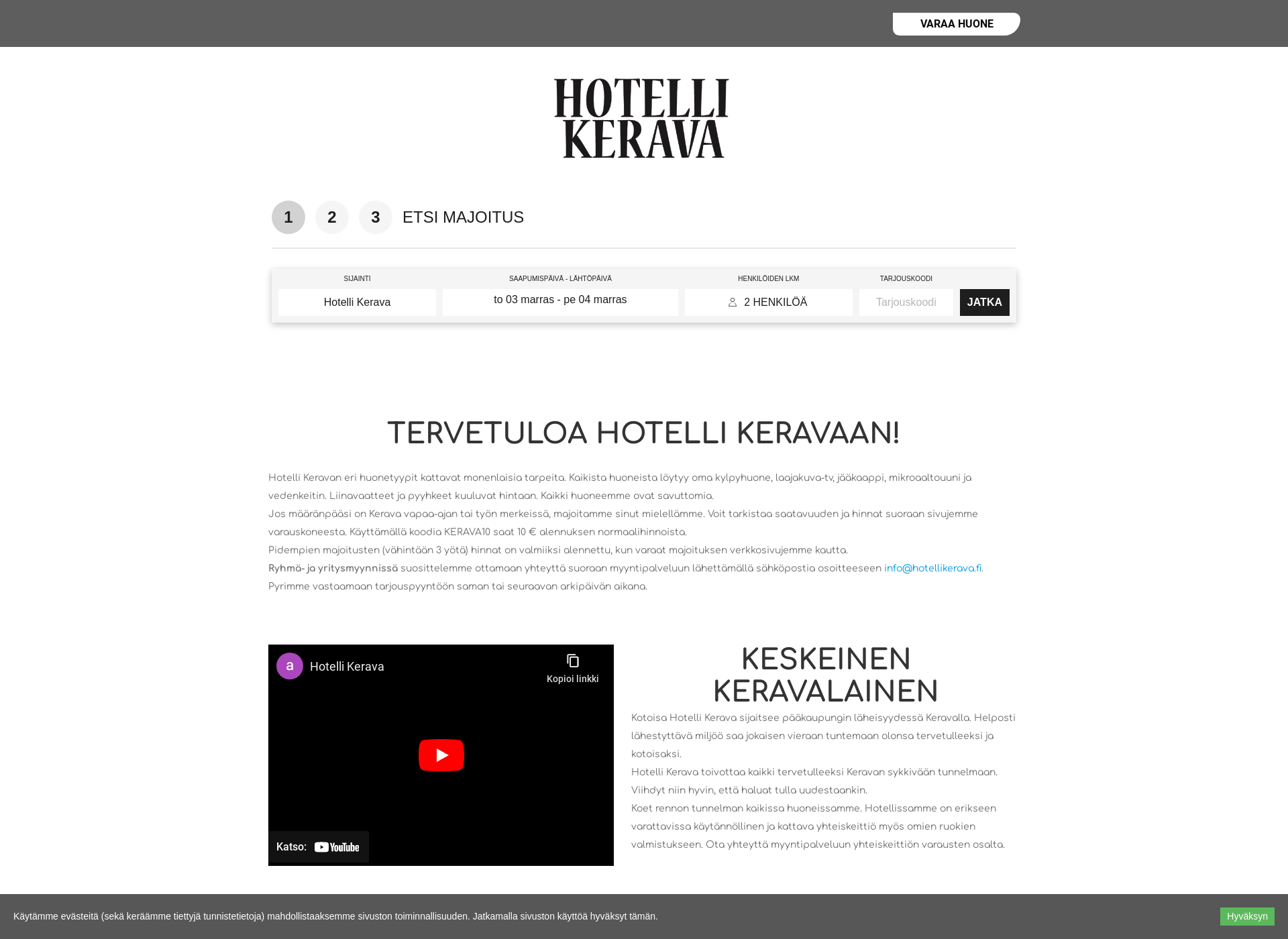 Screenshot for keski-uudenmaanhotelli.fi