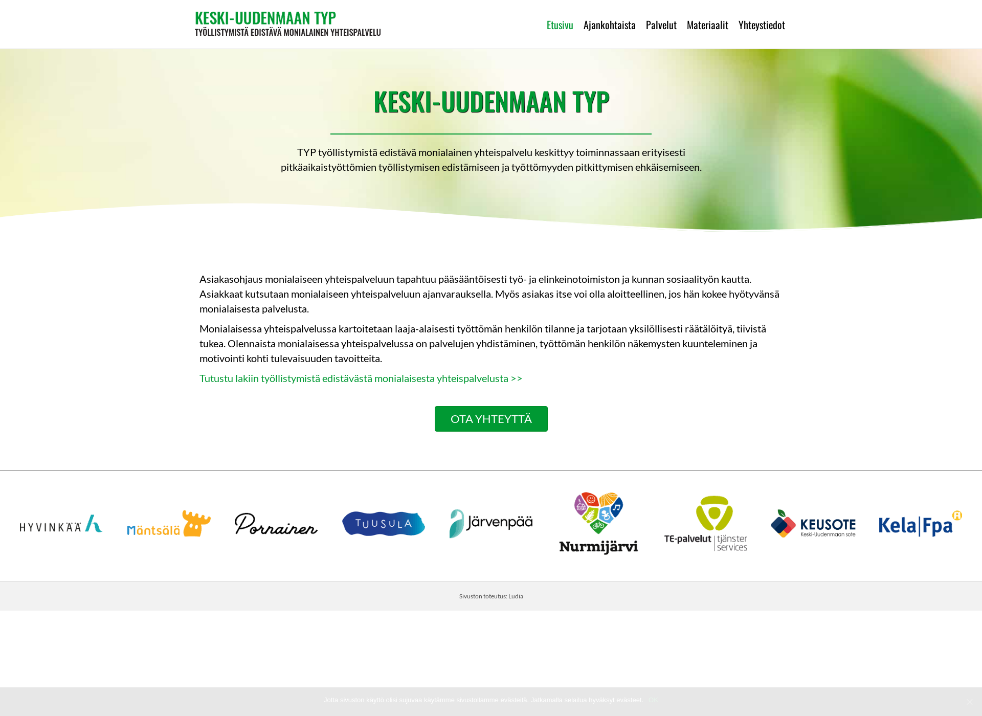 Screenshot for keski-uudenmaantyp.fi