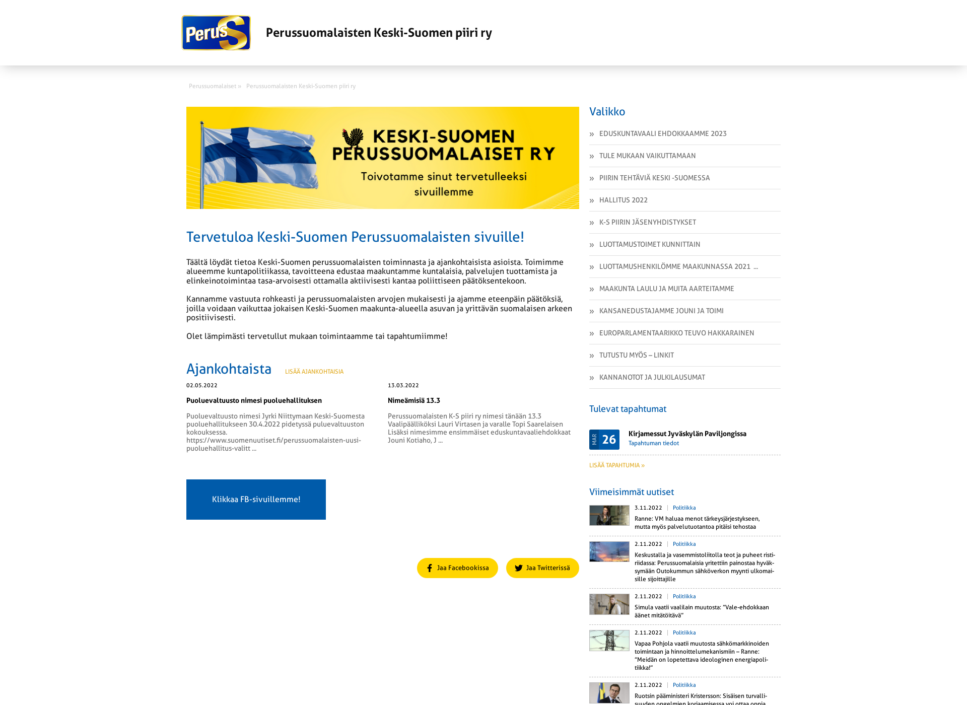 Screenshot for keskisuomenps.fi