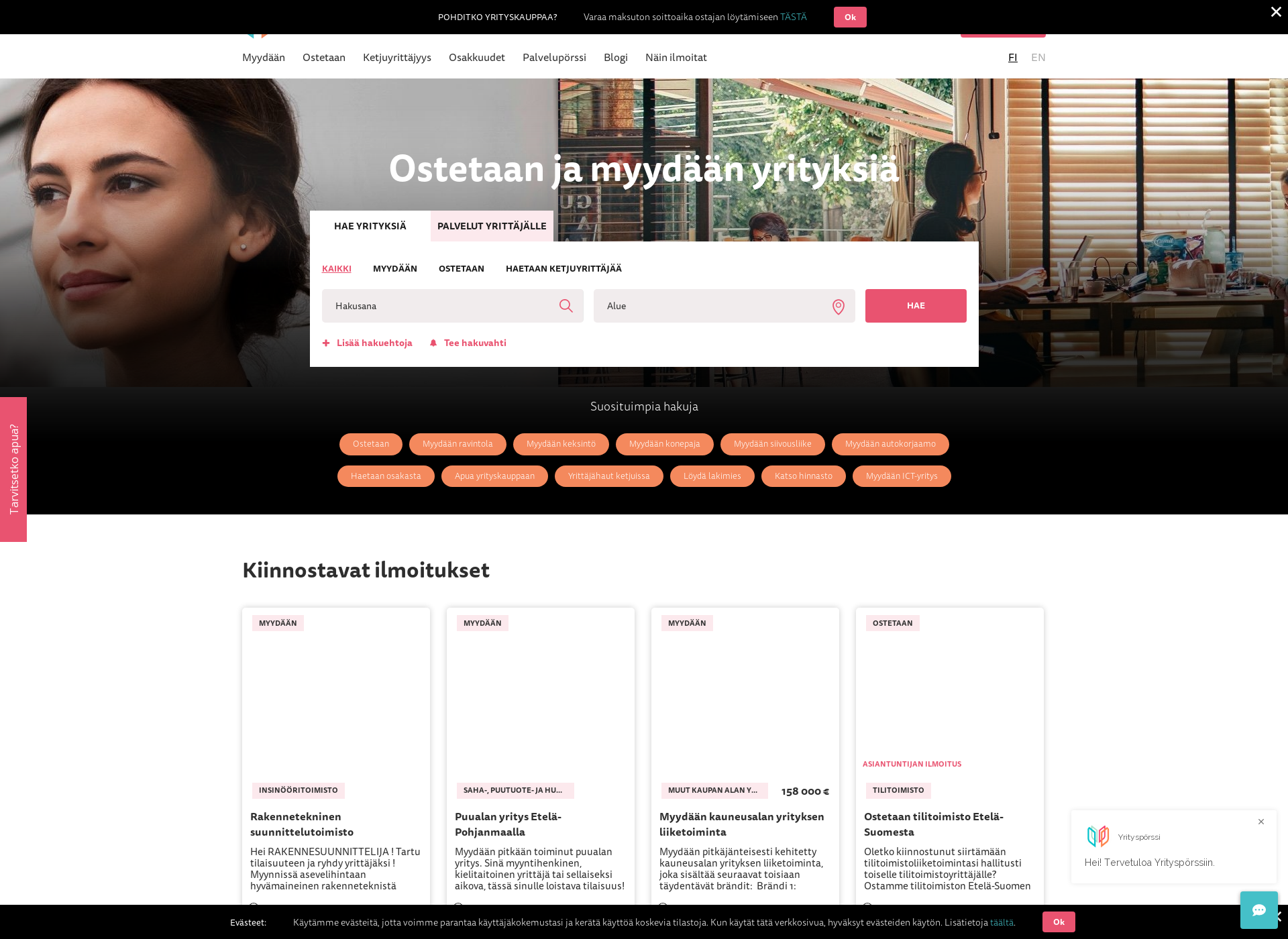 Screenshot for keskisuomenyritysporssi.fi