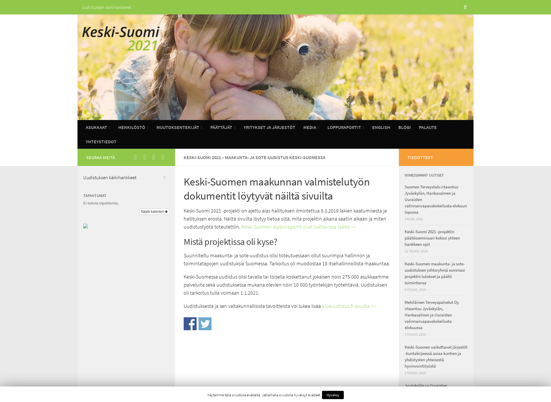 Screenshot for keskisuomi2021.fi