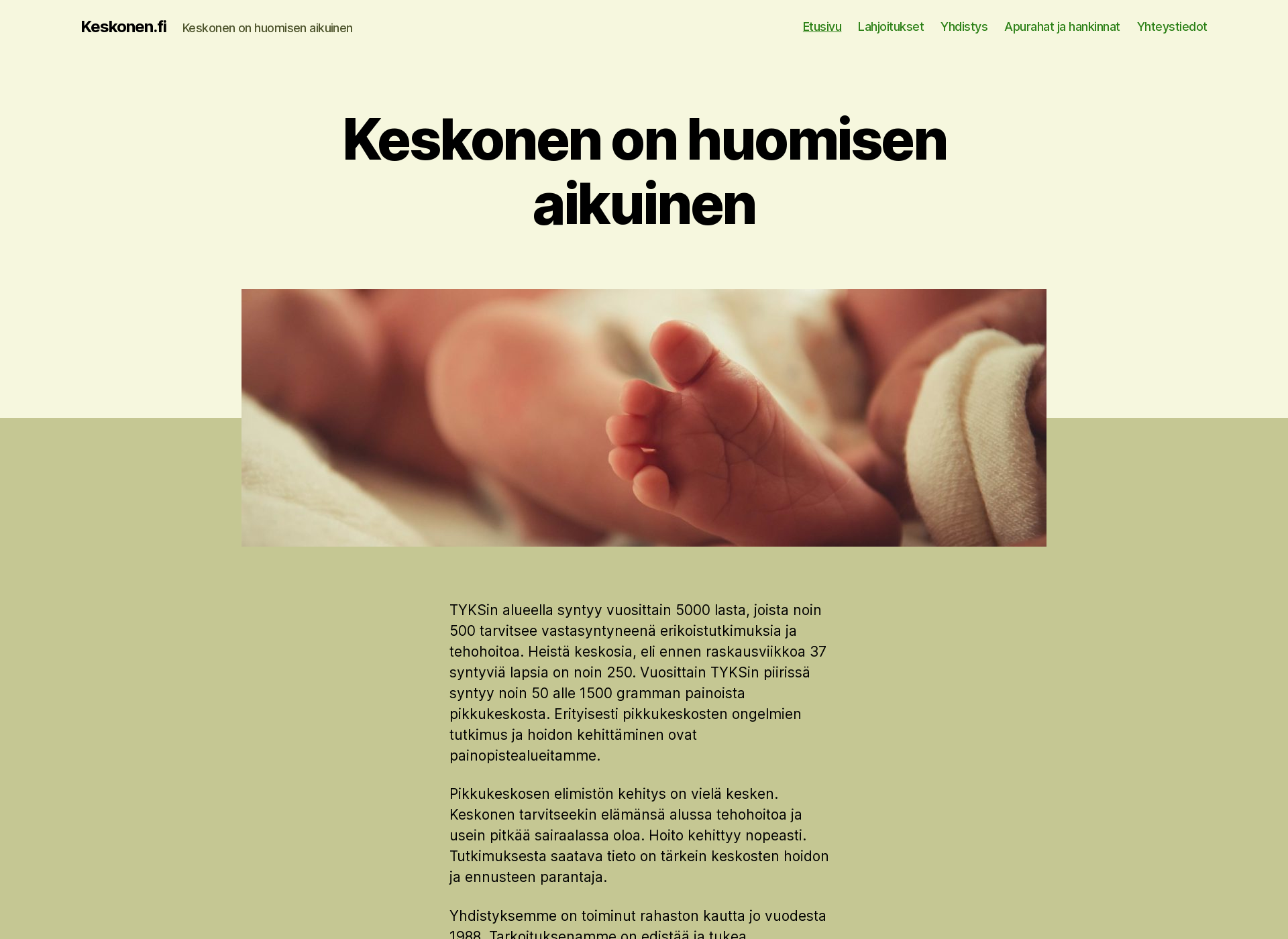 Skärmdump för keskonen.fi