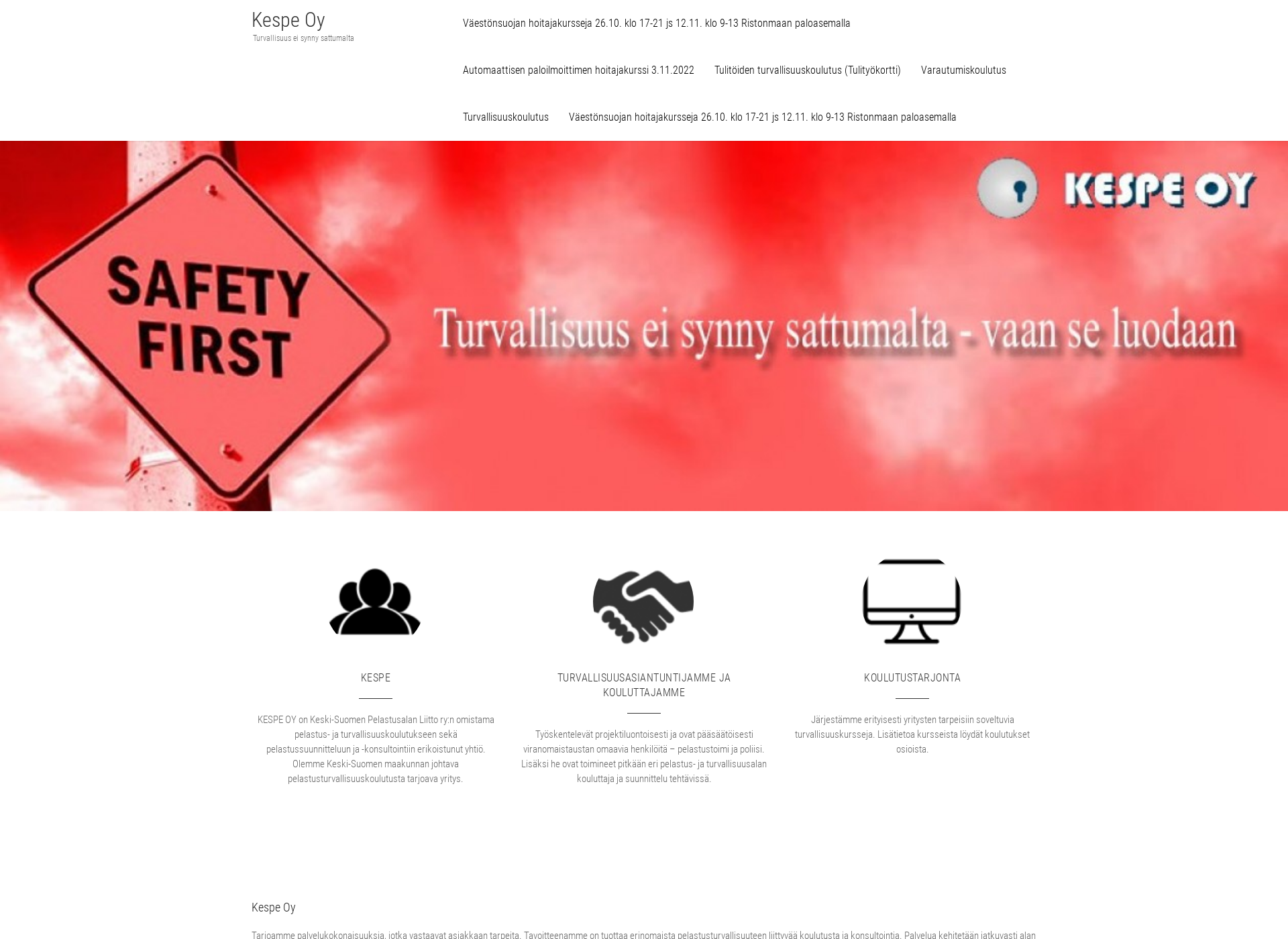 Screenshot for kespe.fi