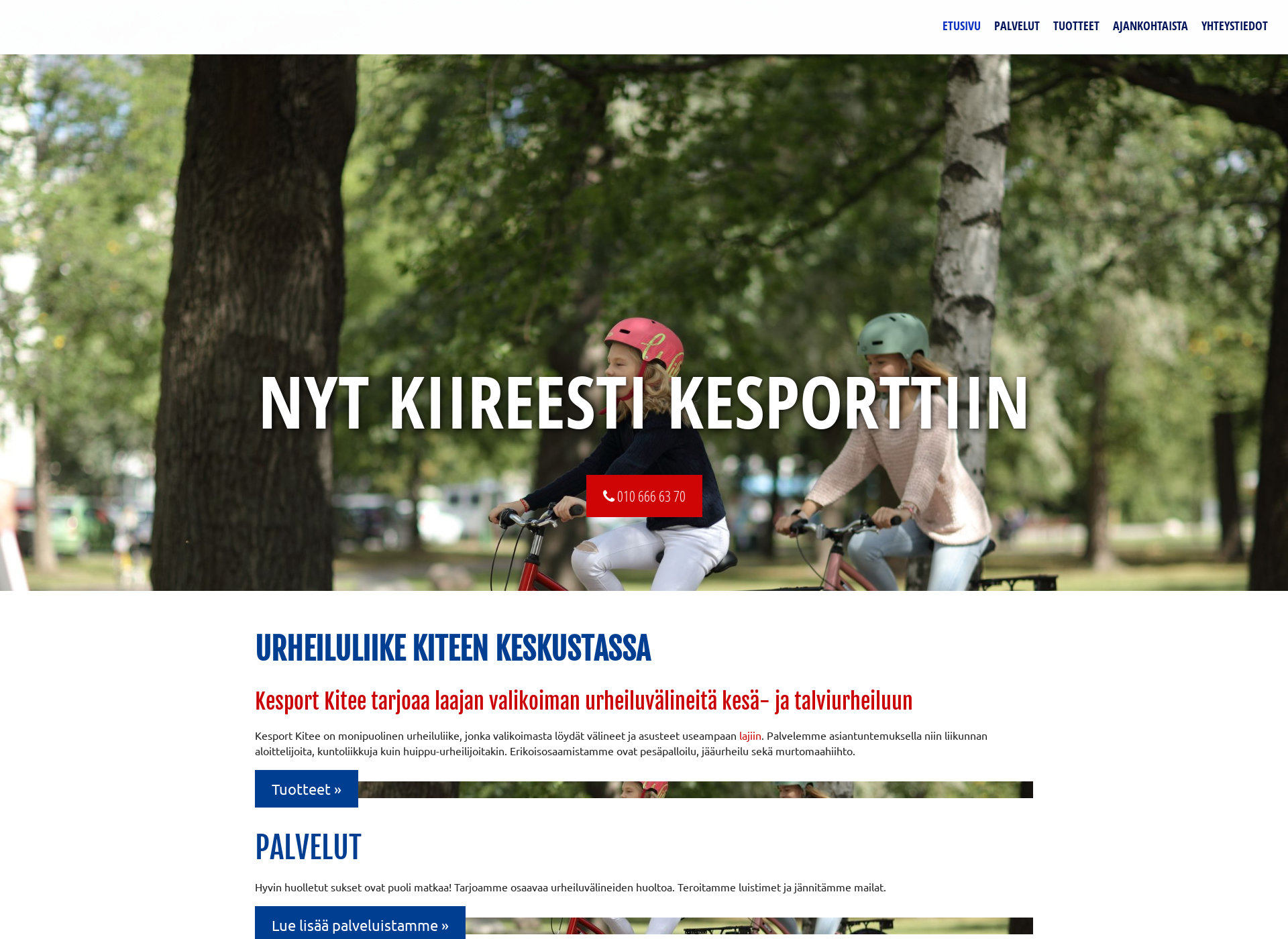 Screenshot for kesportkitee.fi