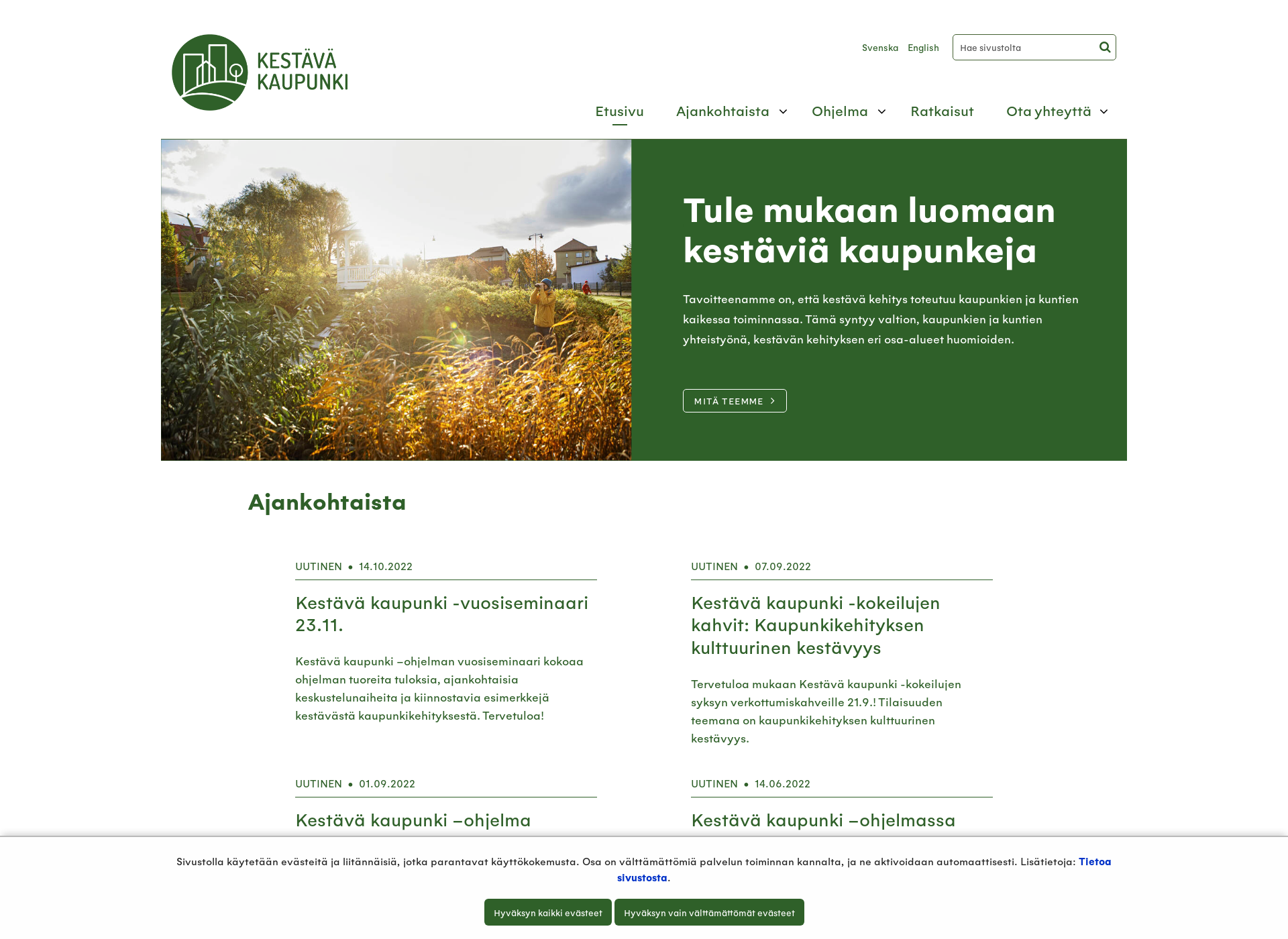 Screenshot for kestavakaupunki.fi