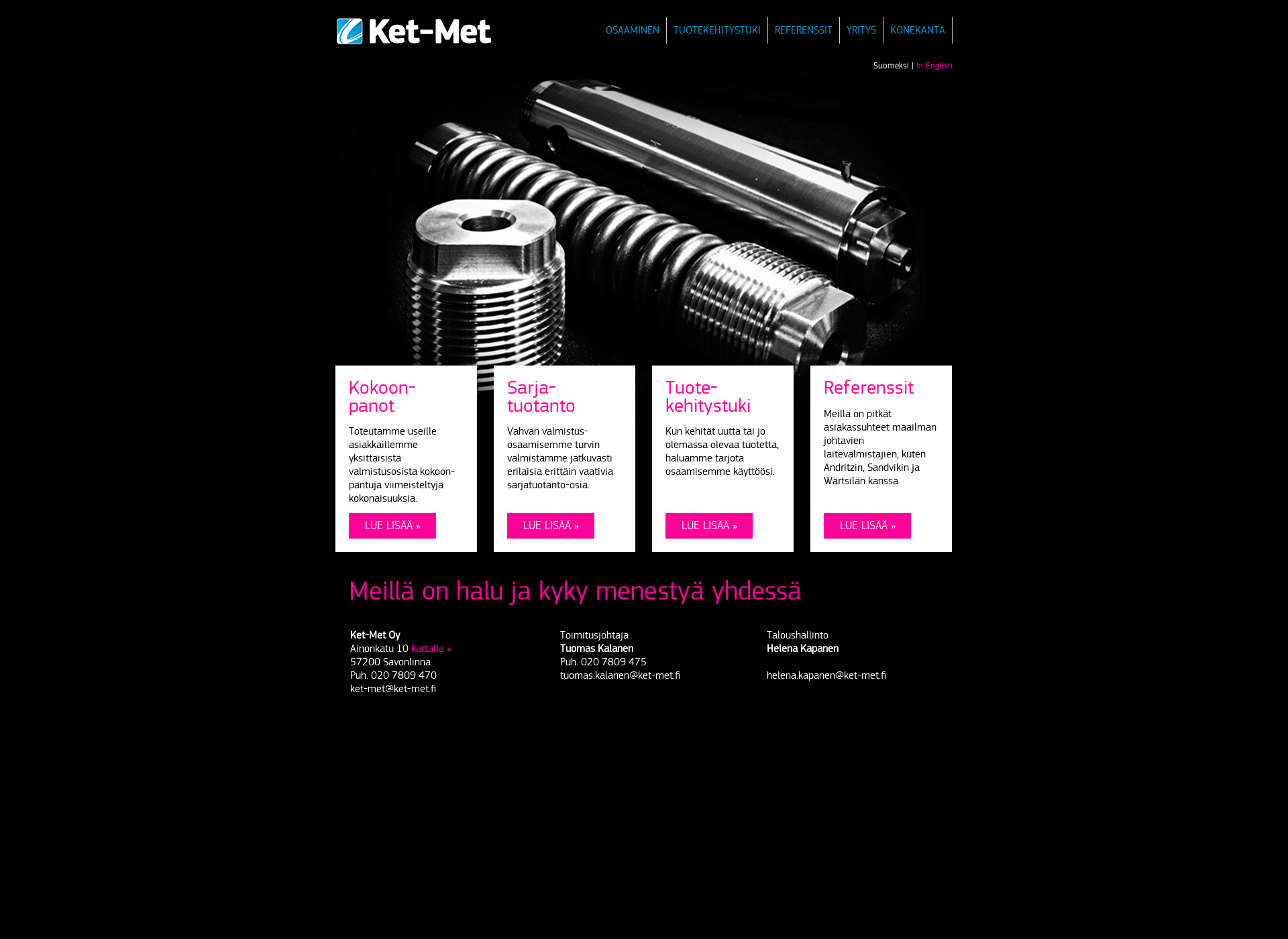 Screenshot for ket-met.fi