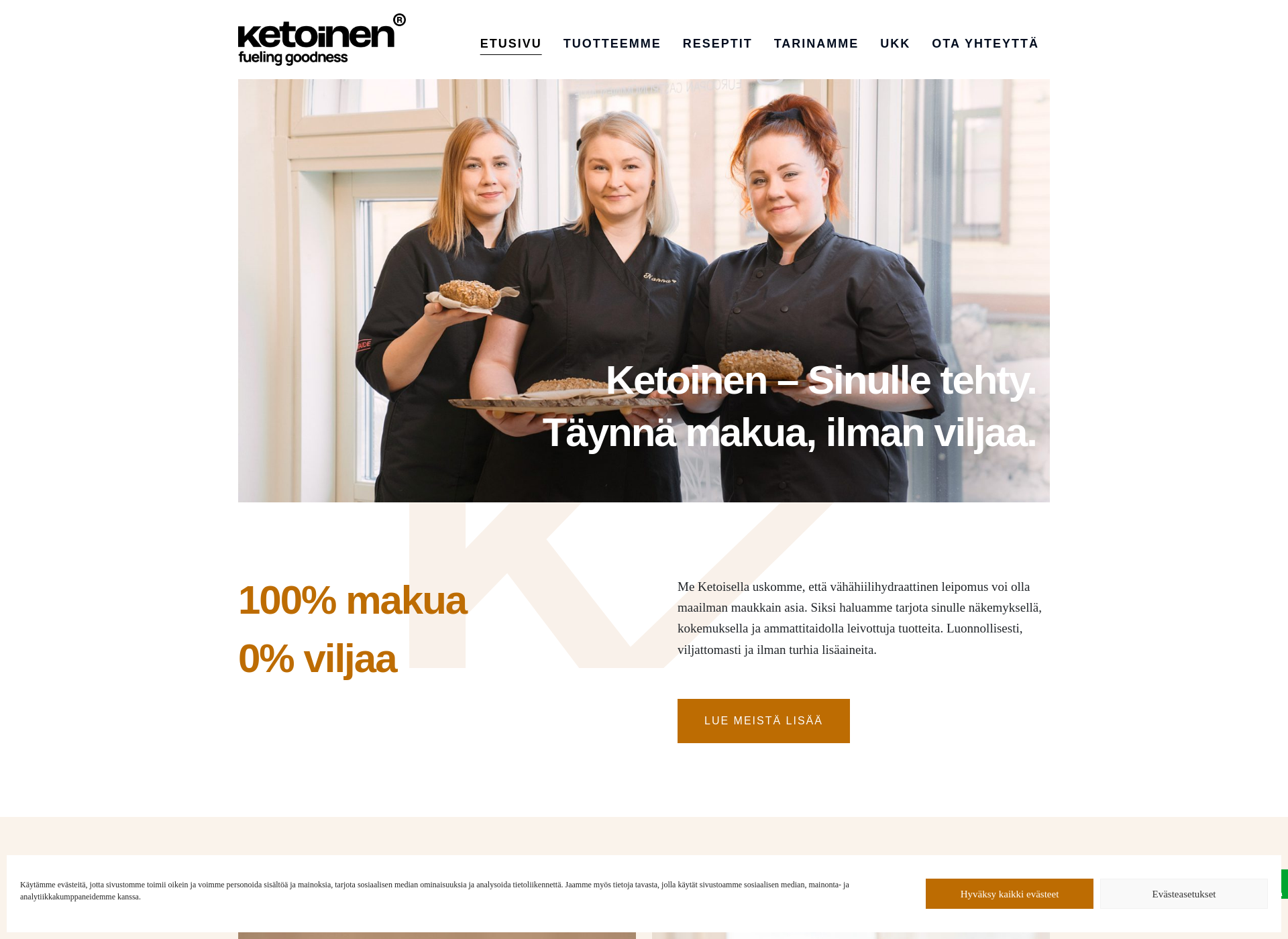 Screenshot for ketoinen.fi