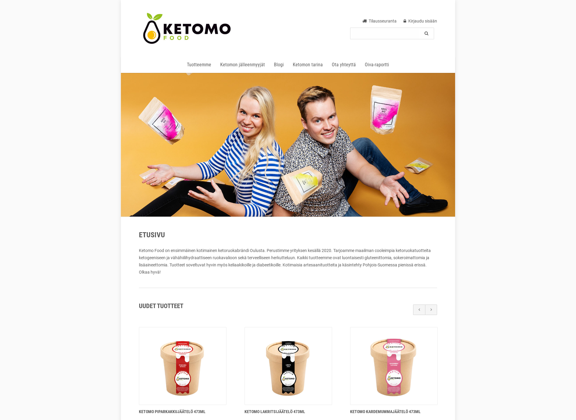 Screenshot for ketomo.fi