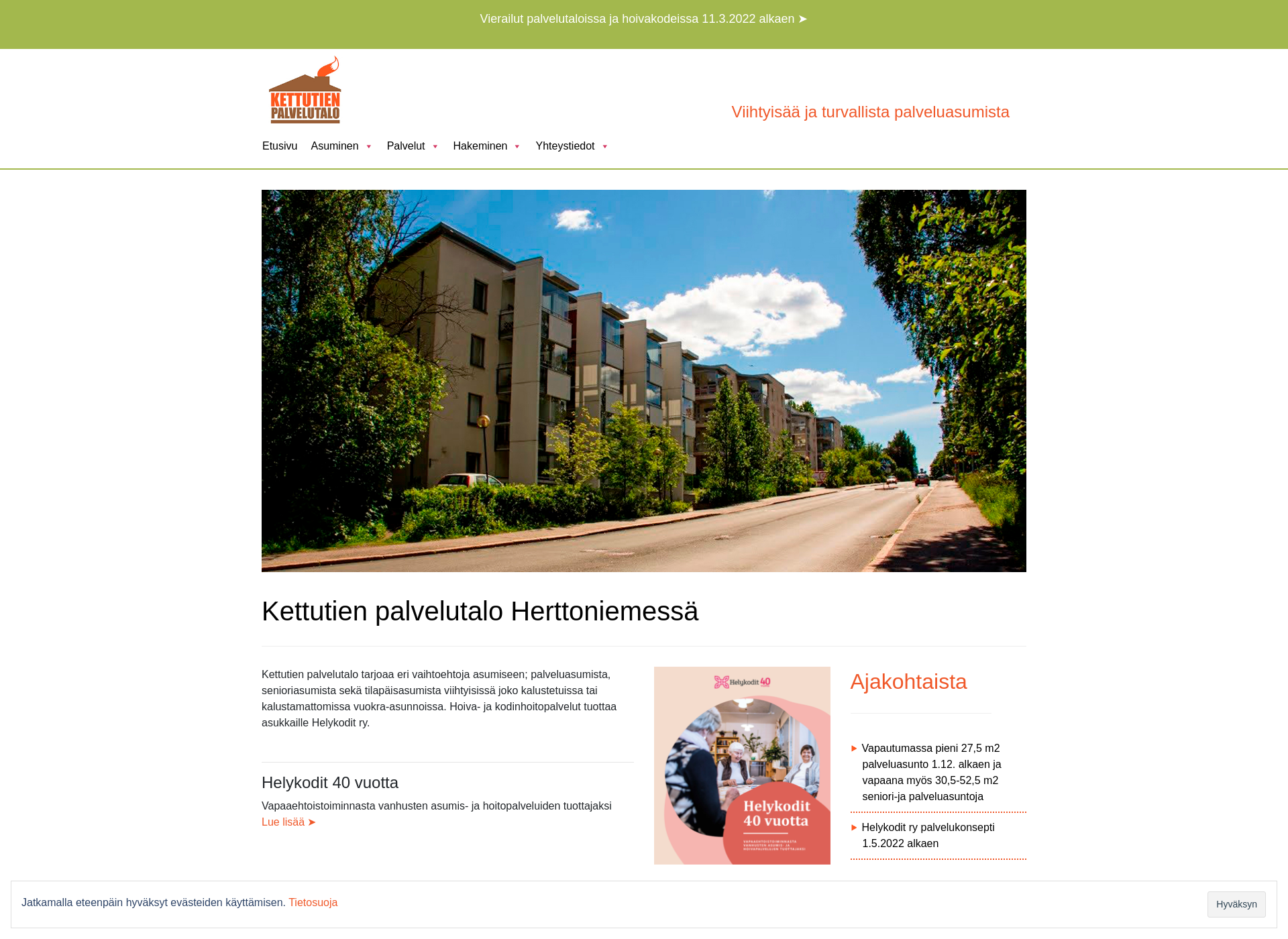 Screenshot for kettutie.fi