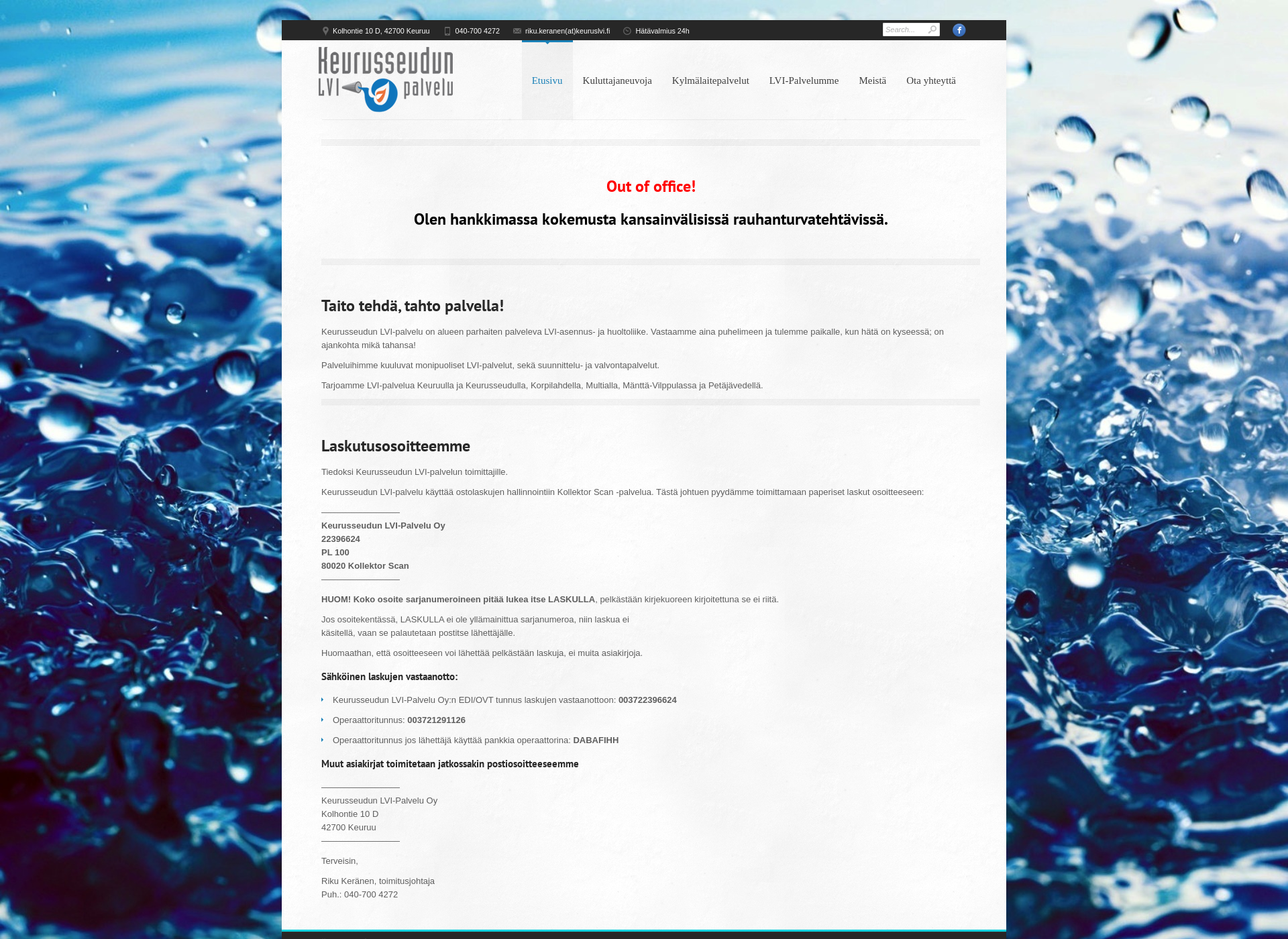 Screenshot for keuruslvi.fi