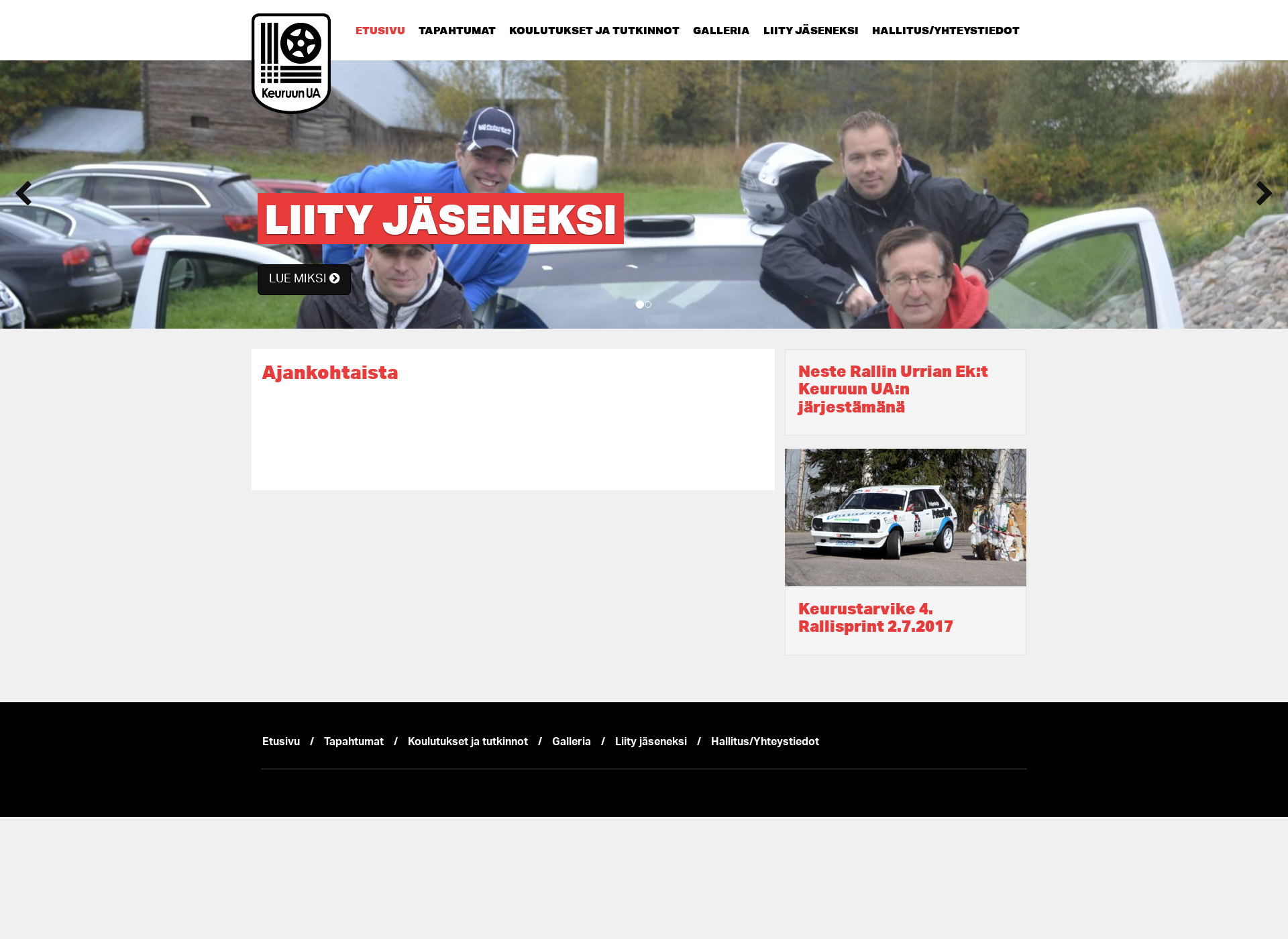 Screenshot for keuruunautourheilijat.fi