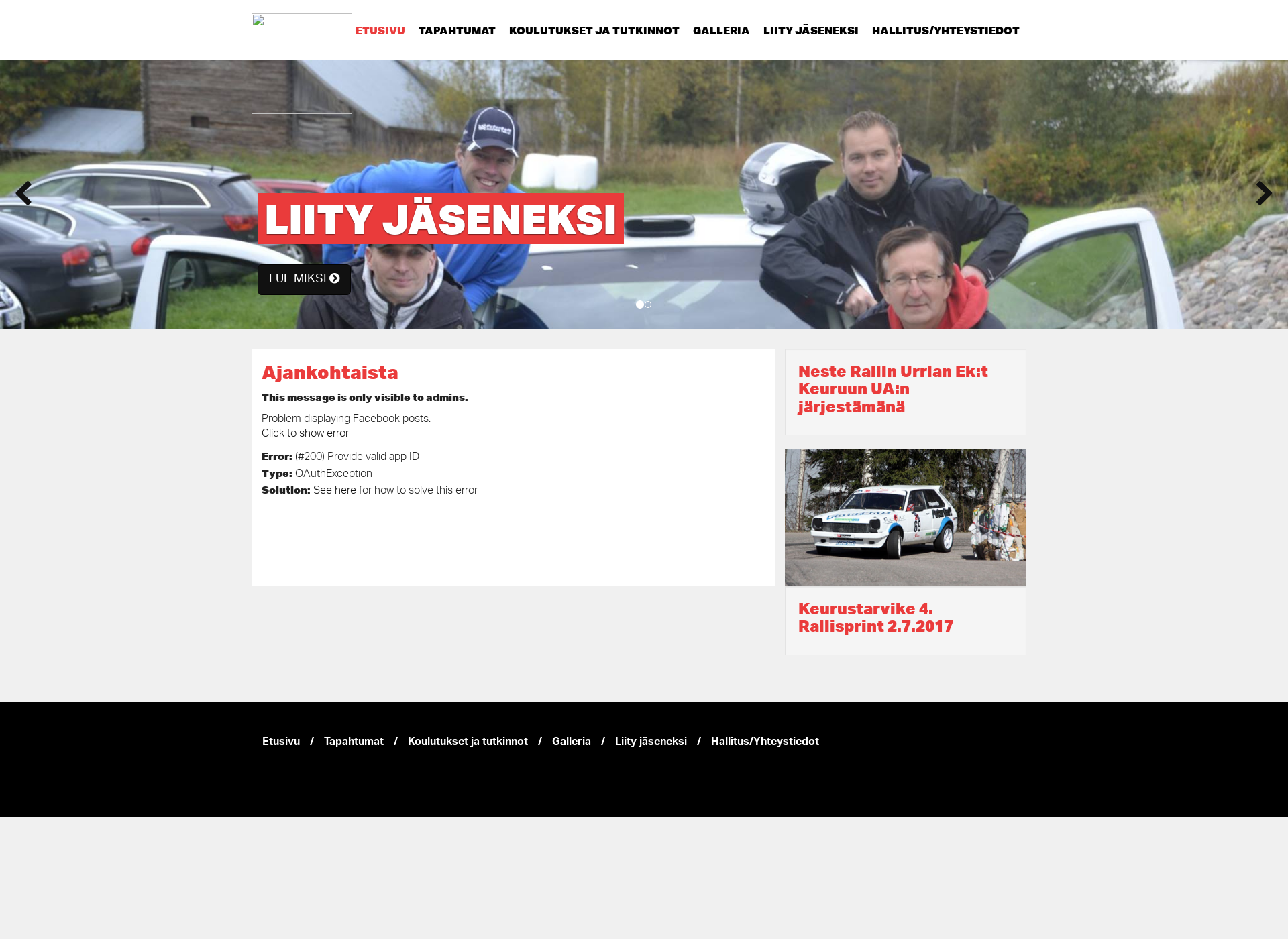Screenshot for keuruunurheiluautoilijat.fi