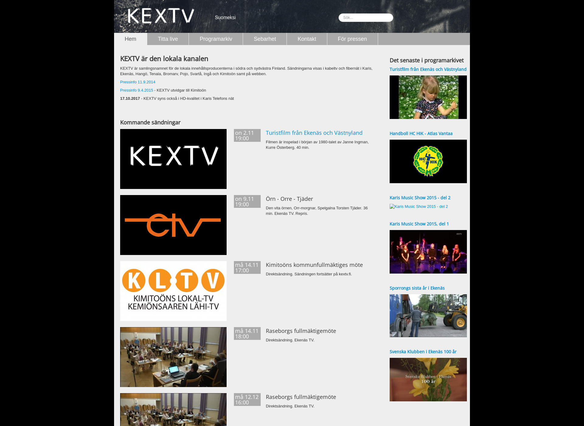 Screenshot for kextvplay.fi