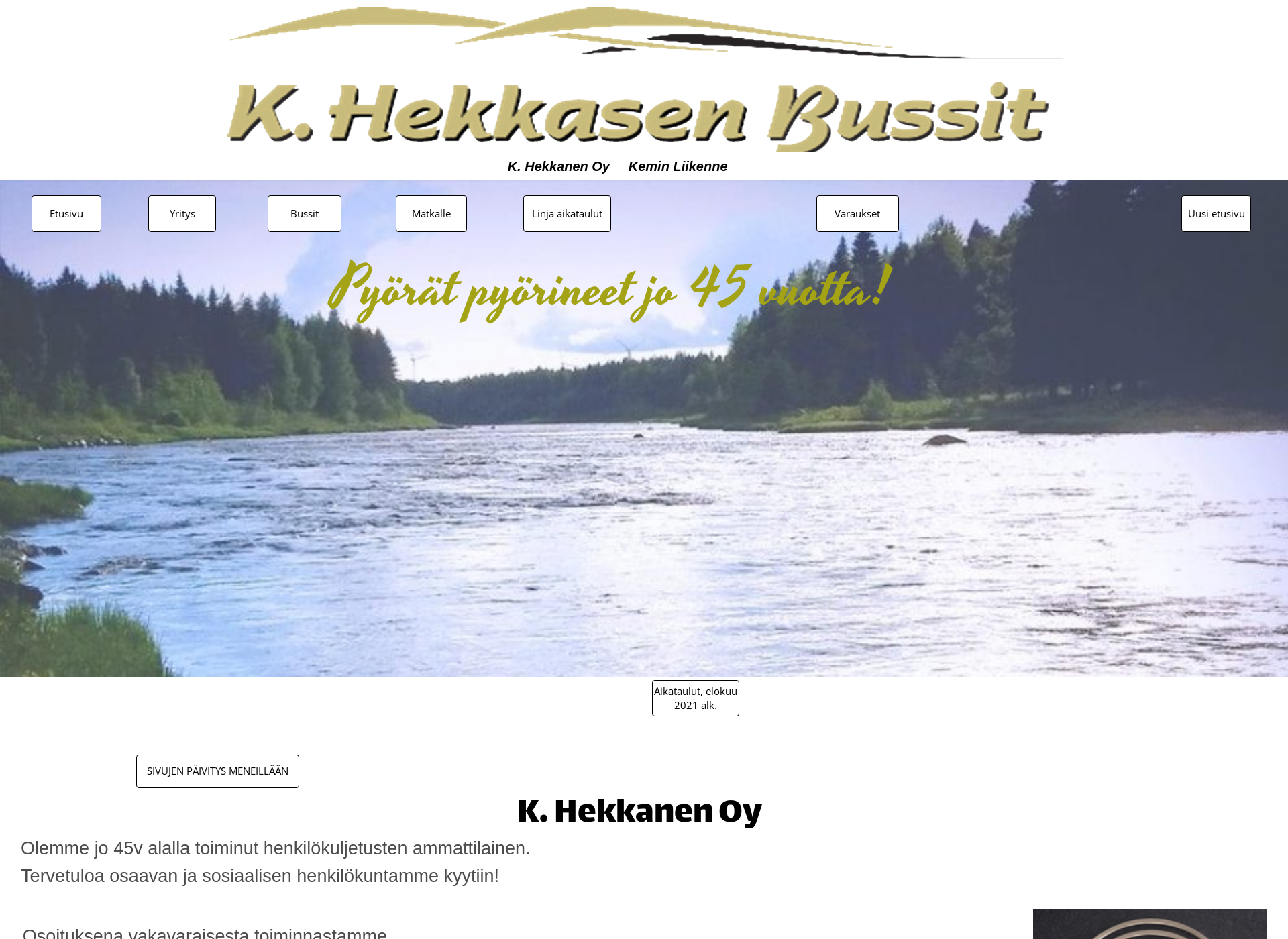 Skärmdump för khekkanenoy.fi